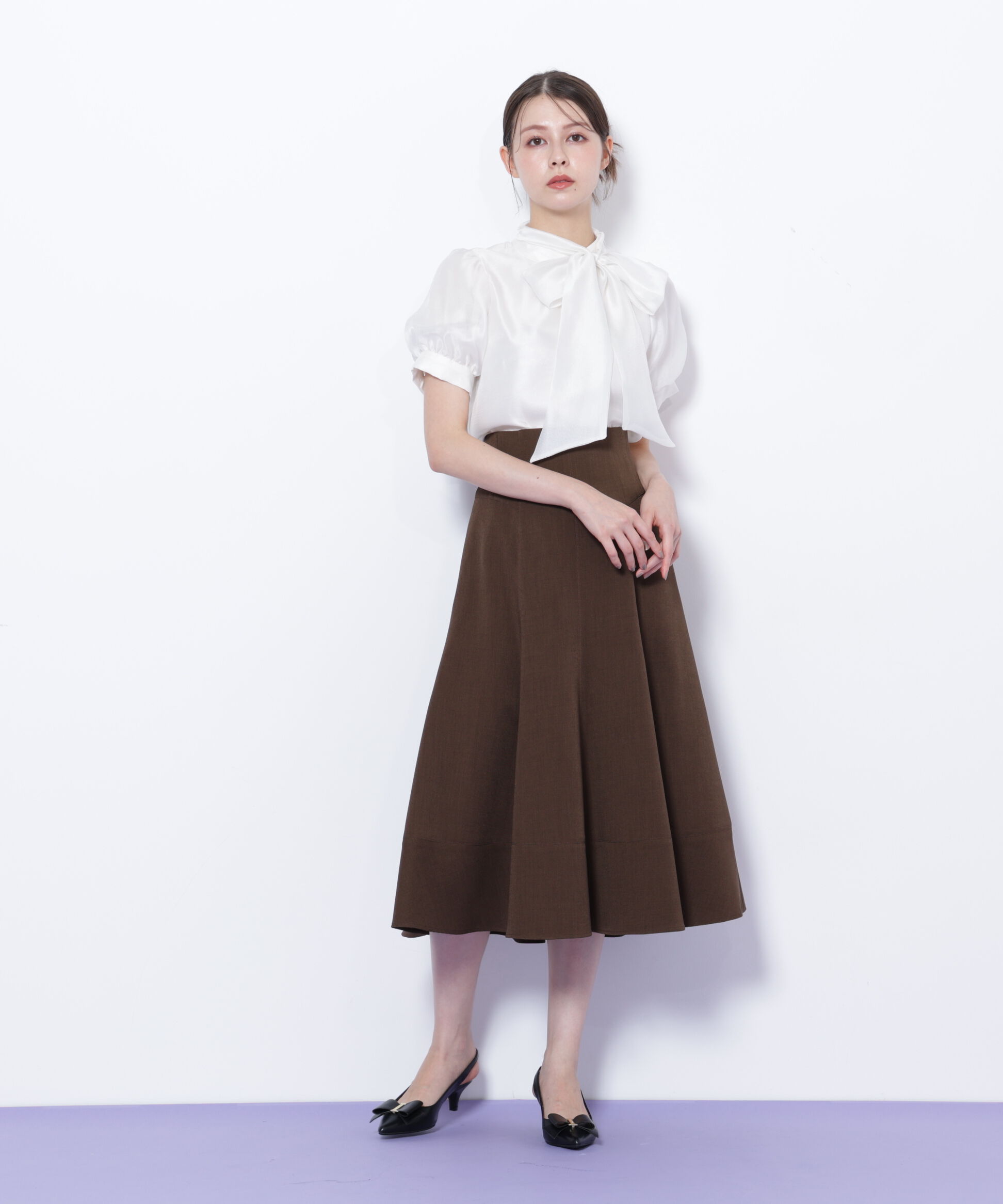 「ステッチフレアスカート」|スカート|