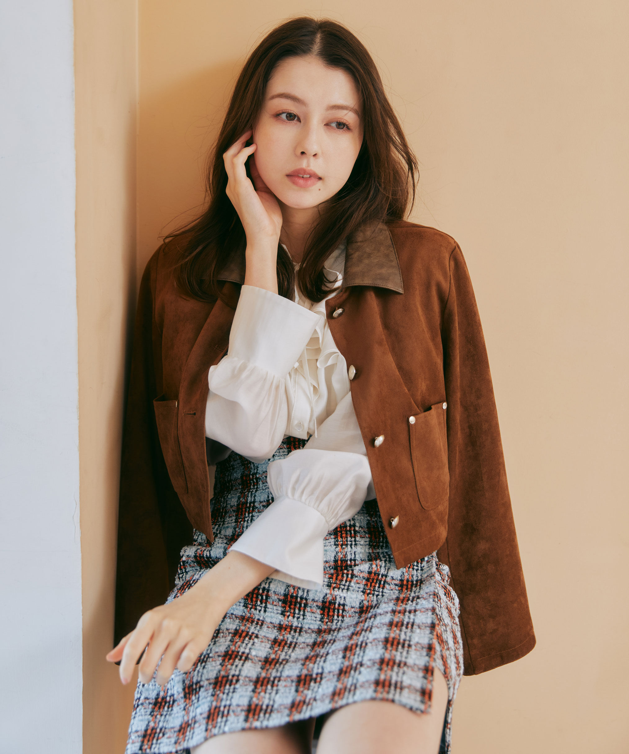  「長袖ラッフルブラウス」|シャツ・ブラウス|