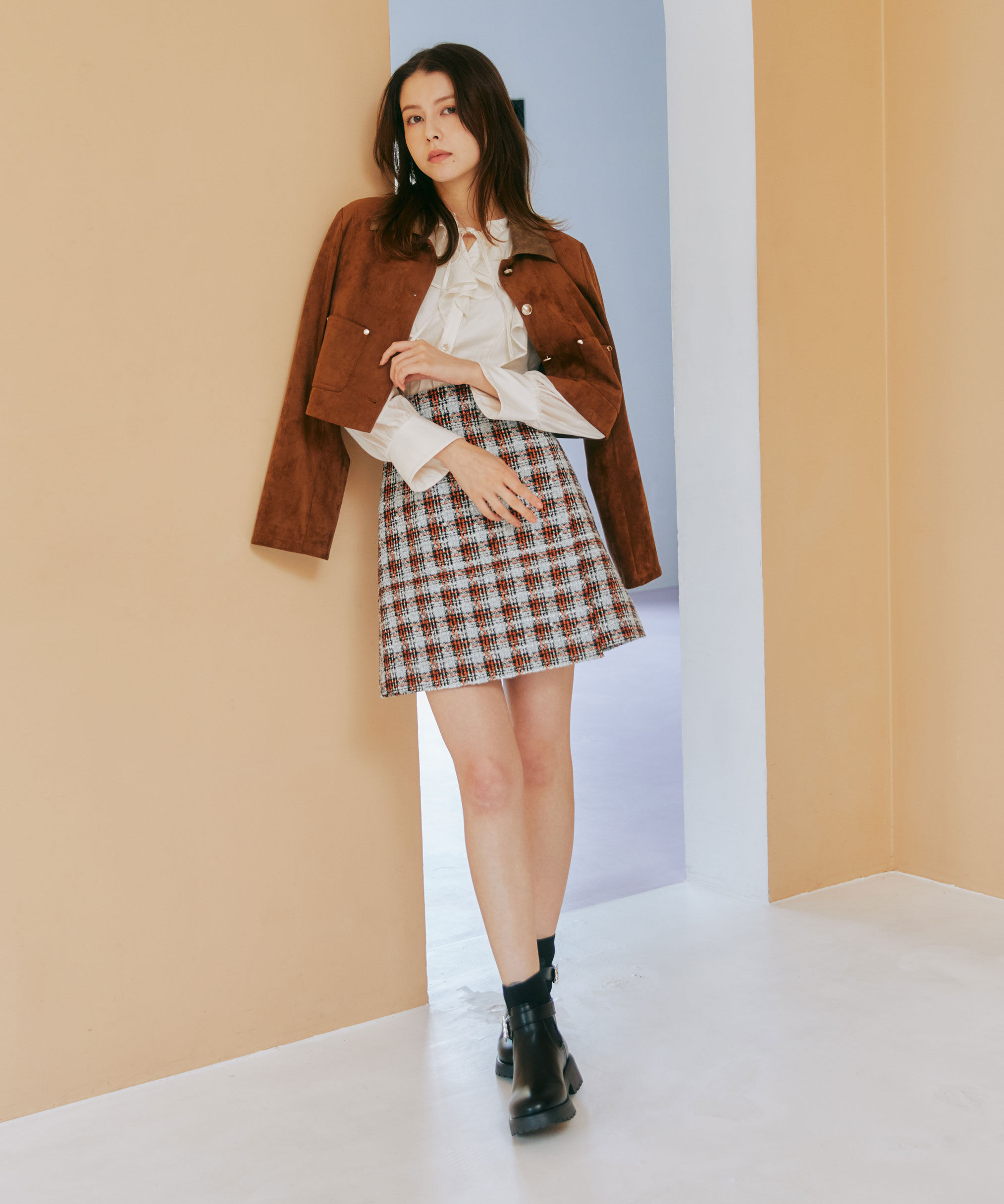  「長袖ラッフルブラウス」|シャツ・ブラウス|