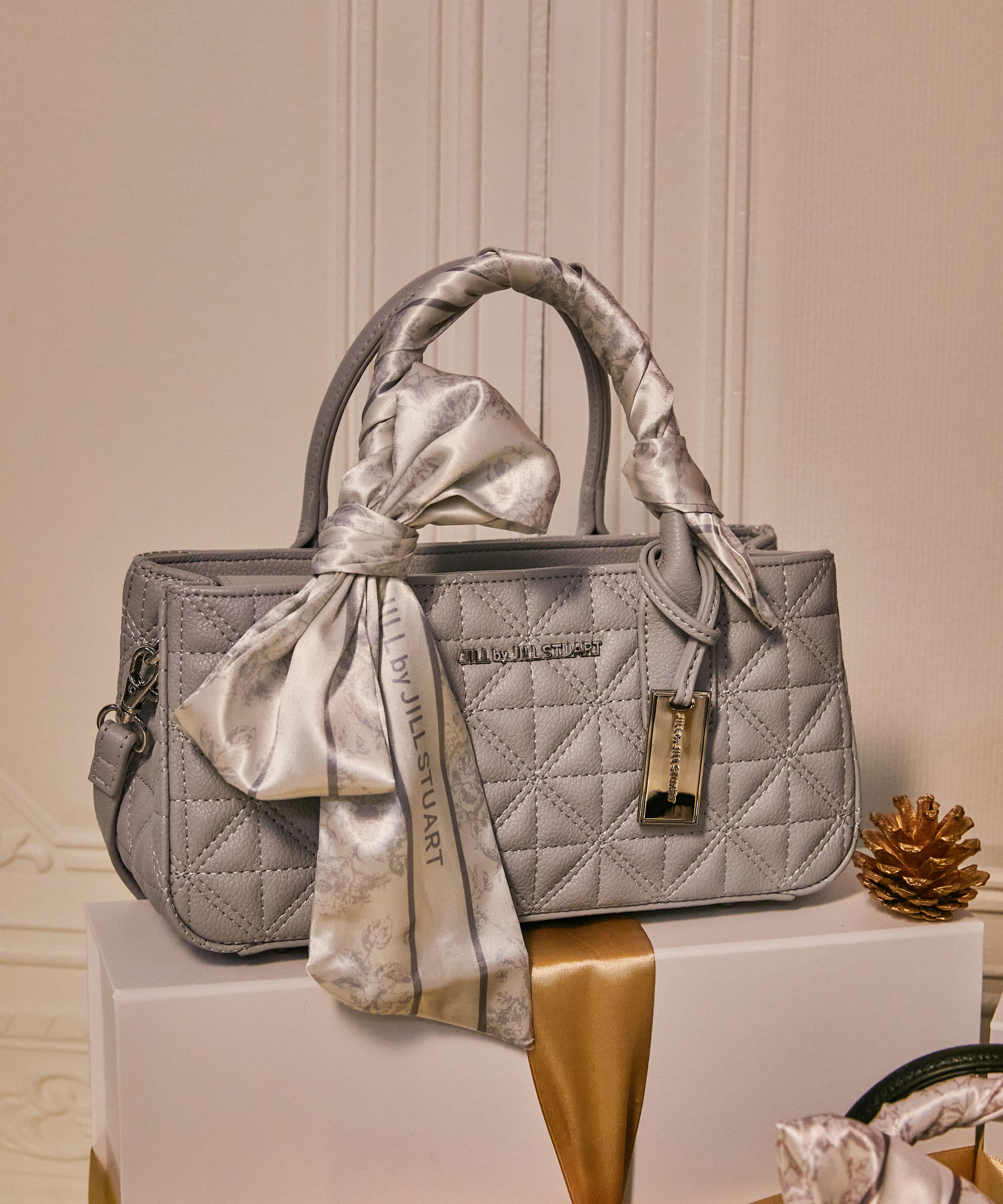  「スカーフキルティングトートバッグ」|その他|ブルー