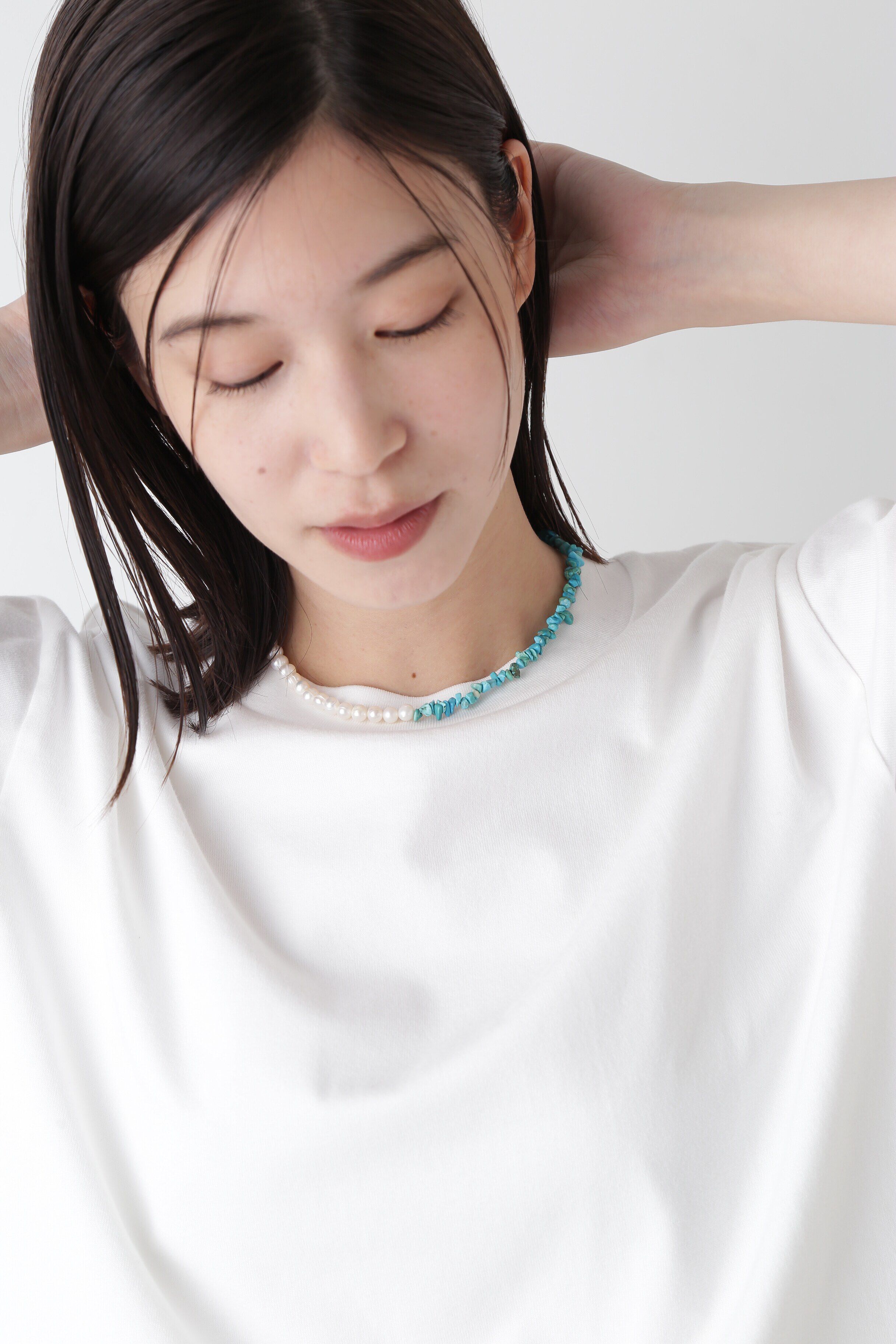  「コンビネックレス」|ネックレス|ブルー