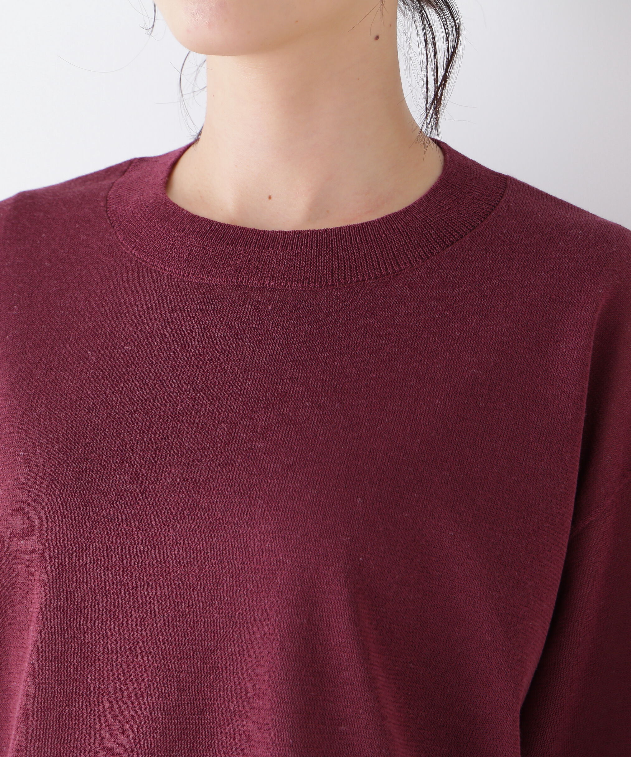  「◆シアーハイゲージクルーネックプルオーバー」|ニット・セーター|