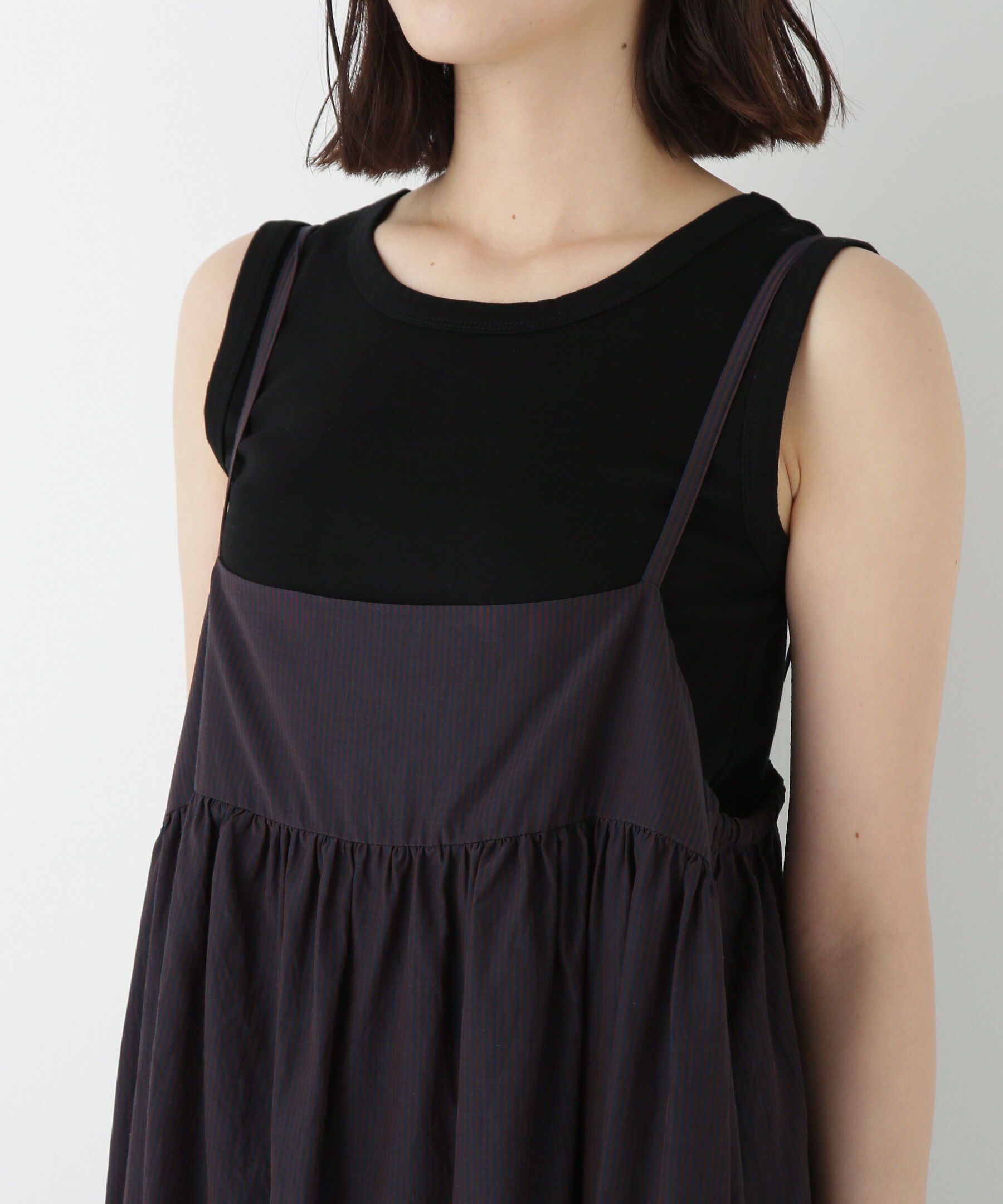  「◆ストライプローンキャミソールワンピース」|ワンピース|