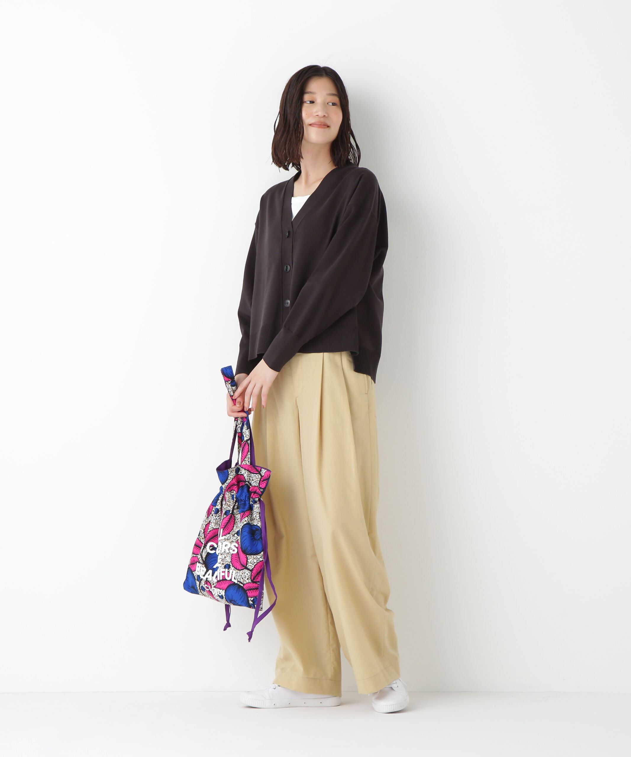  「◆オーガニックコットン混プレーティングカーディガン」|ニット・セーター|