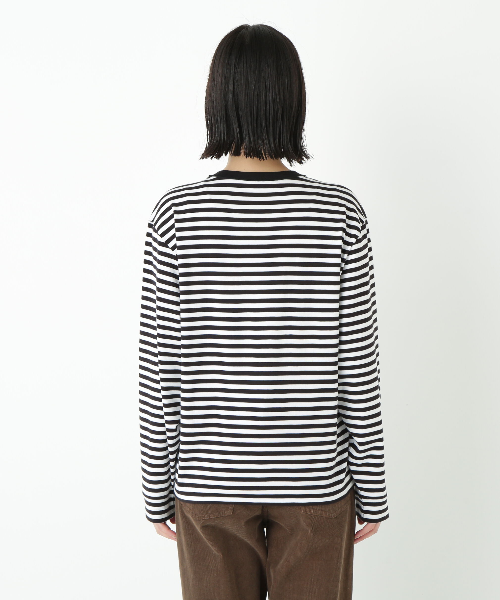  「◆ゼロロックコットンスムースボーダーカットソー」|Tシャツ・カットソー|