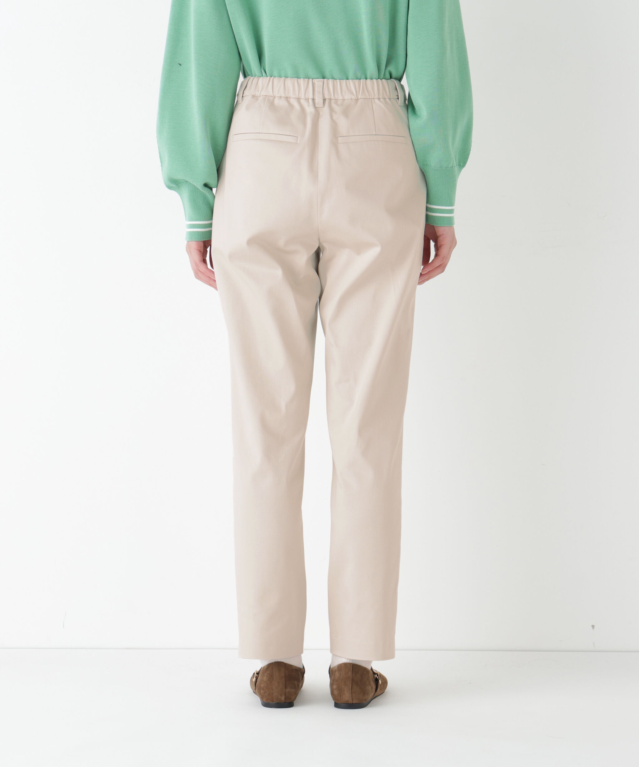  「◆サテンストレッチ細身ストレートパンツ」|その他|