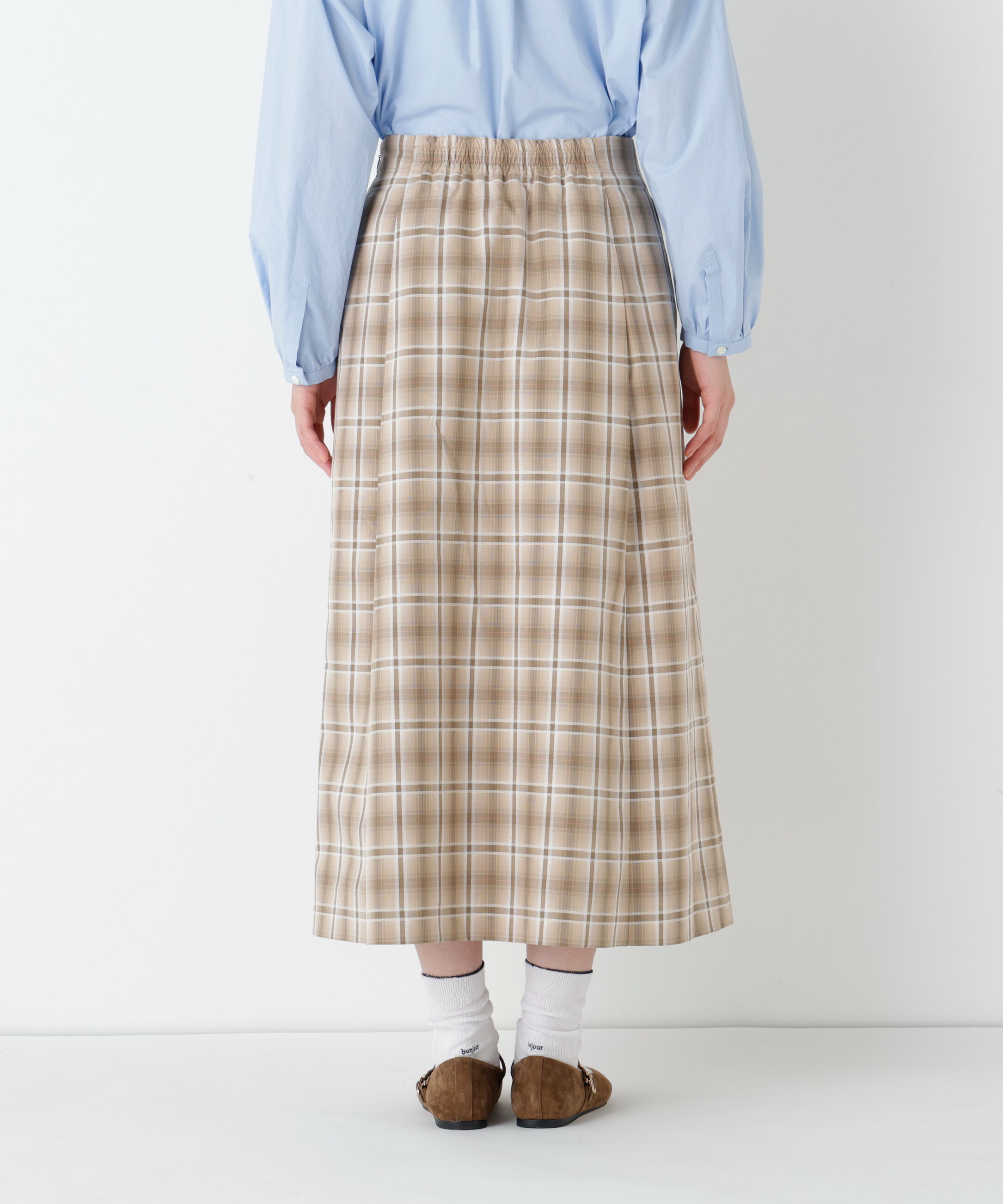  「◆《ウォッシャブル》オリジナル先染めチェックタックスカート」|スカート|