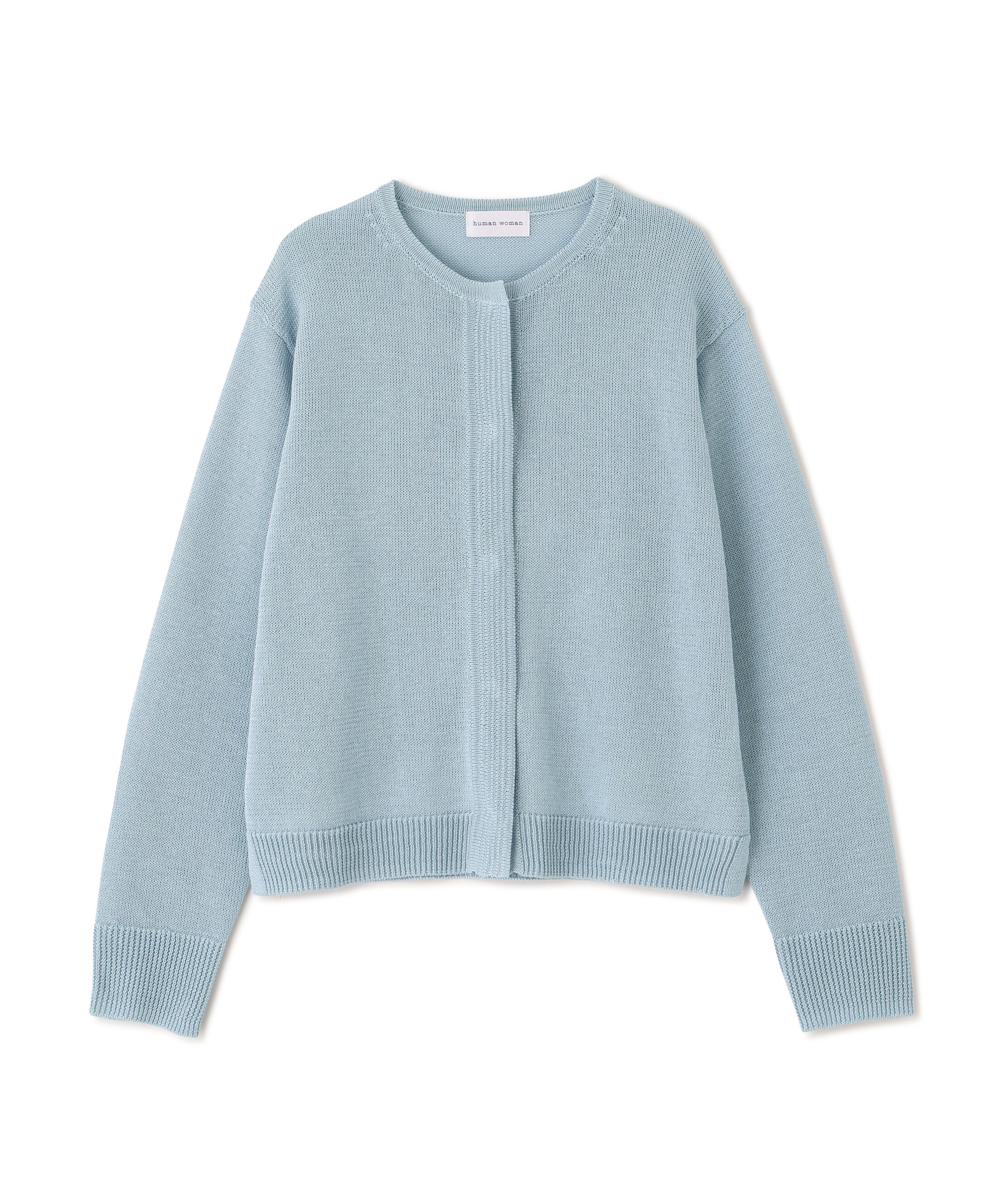  「◆《ウォッシャブル》ミドルゲージギマクルーネックカーディガン」|ニット・セーター|