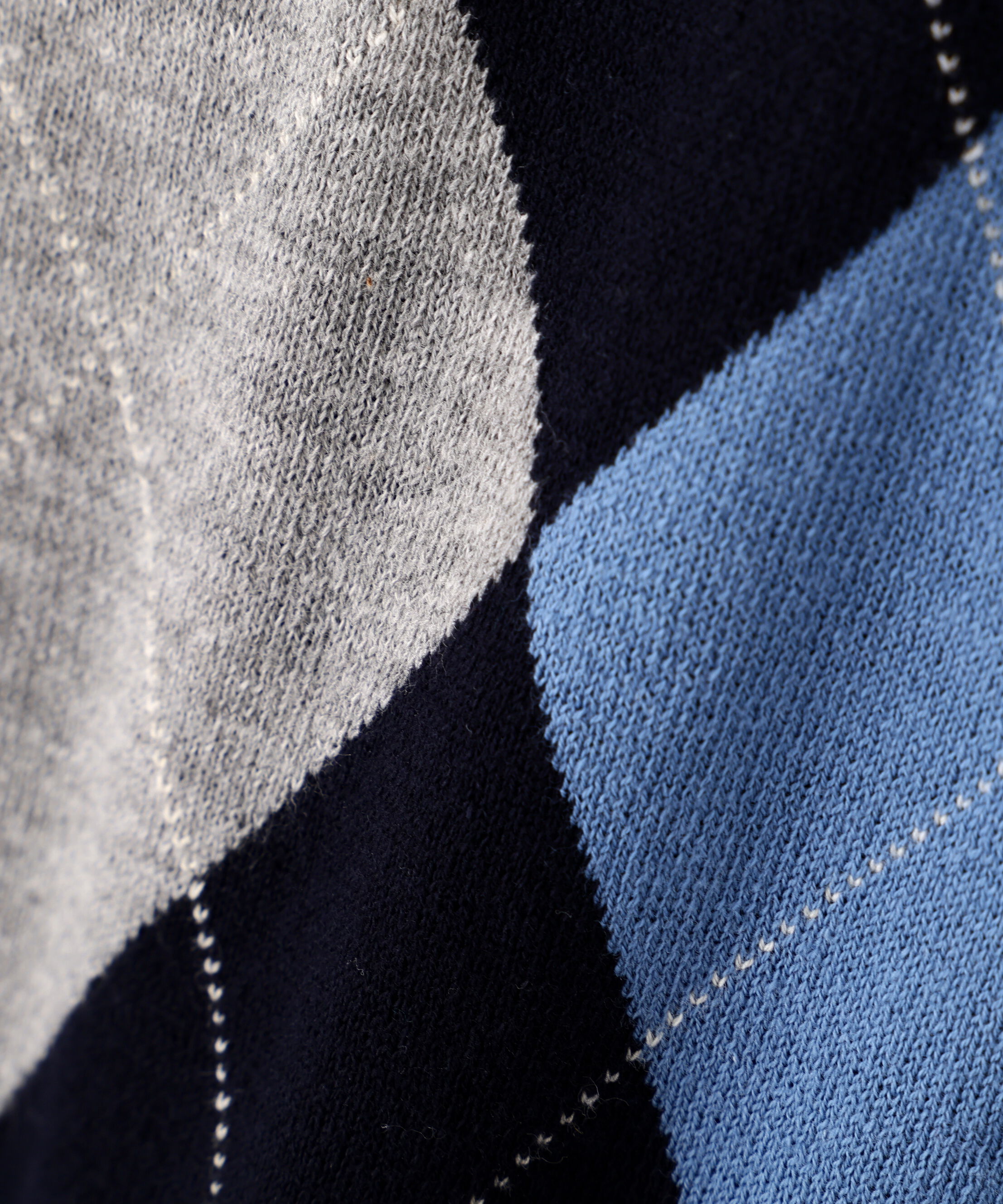  「◆《ウォッシャブル》アーガイル柄ポロニット」|ニット・セーター|