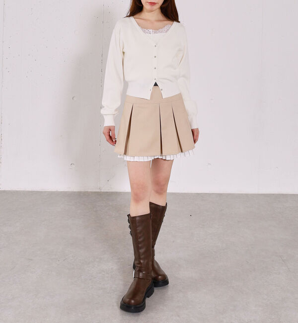 archives「レーストリムニットアンサンブル」|カーディガン|