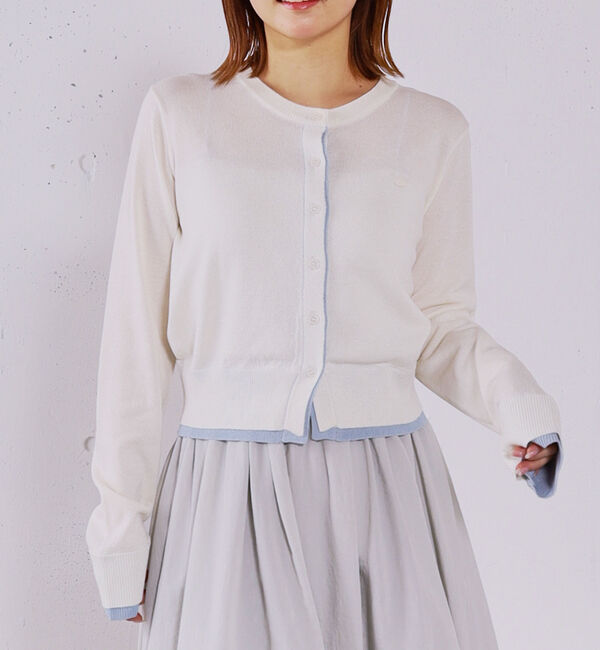 archives「【ＯＮかわ】配色レイヤードニットカーディガン」|カーディガン|
