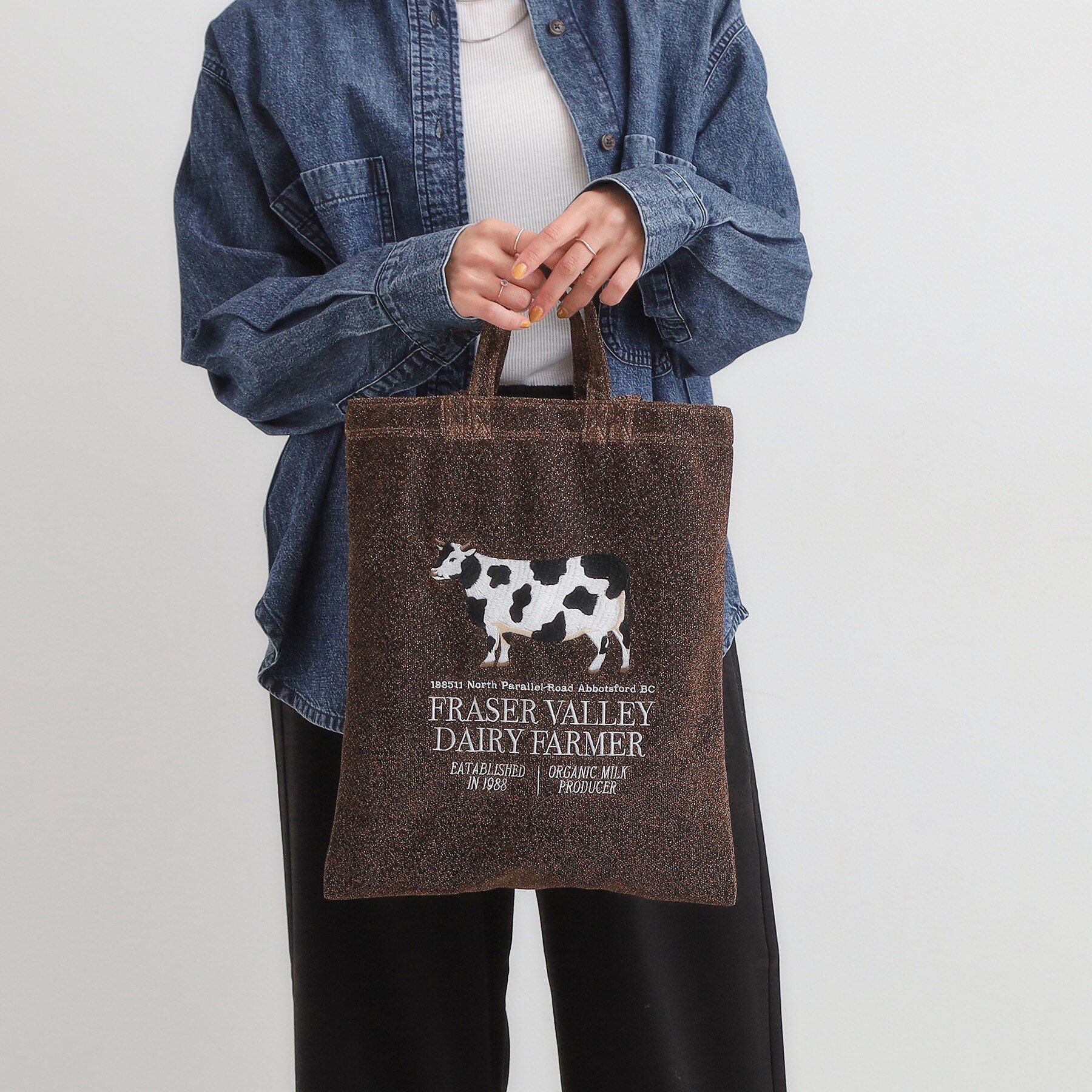 SHOO･LA･RUE「アニマルラメトートバッグ」|トートバッグ|ブラウン(043)