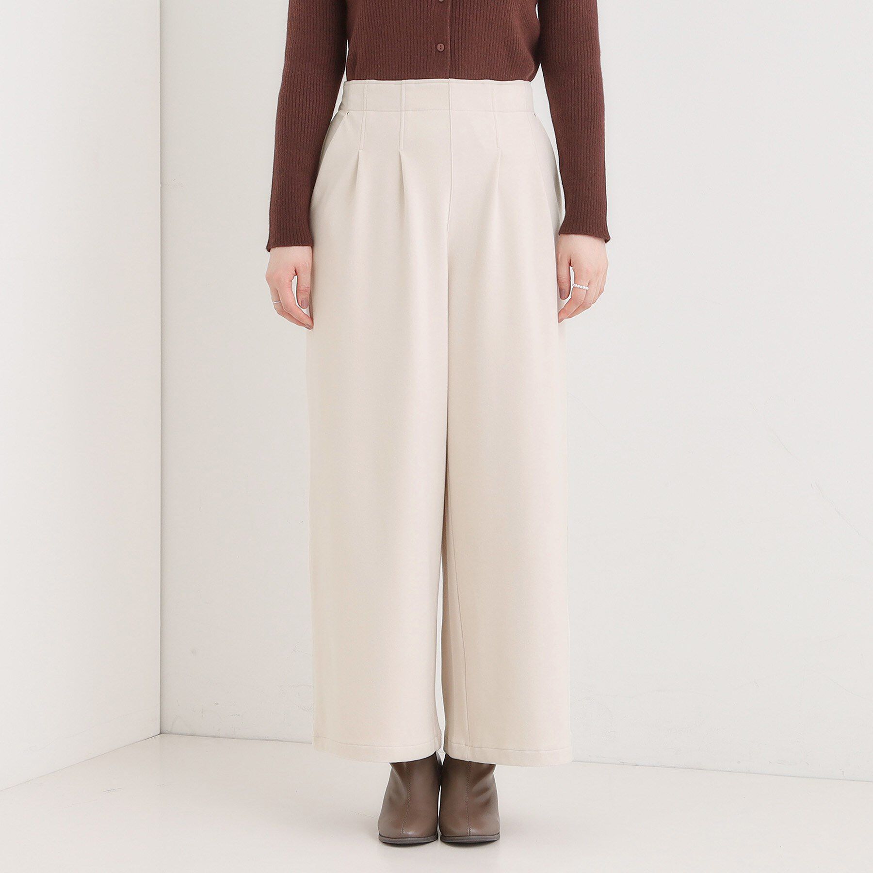 SHOO･LA･RUE「【着丈選べる/きっと虜になる】あったかもちもち ワイドパンツ」|その他|