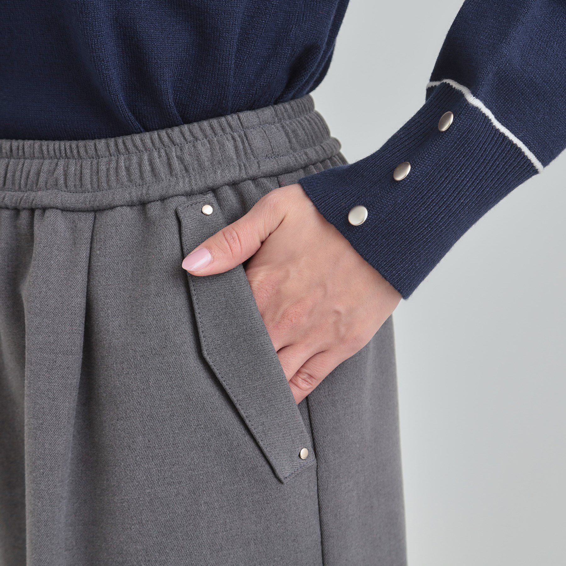 SHOO･LA･RUE「【洗濯機可/S-LL】 フラップイージーワイドパンツ」|その他|