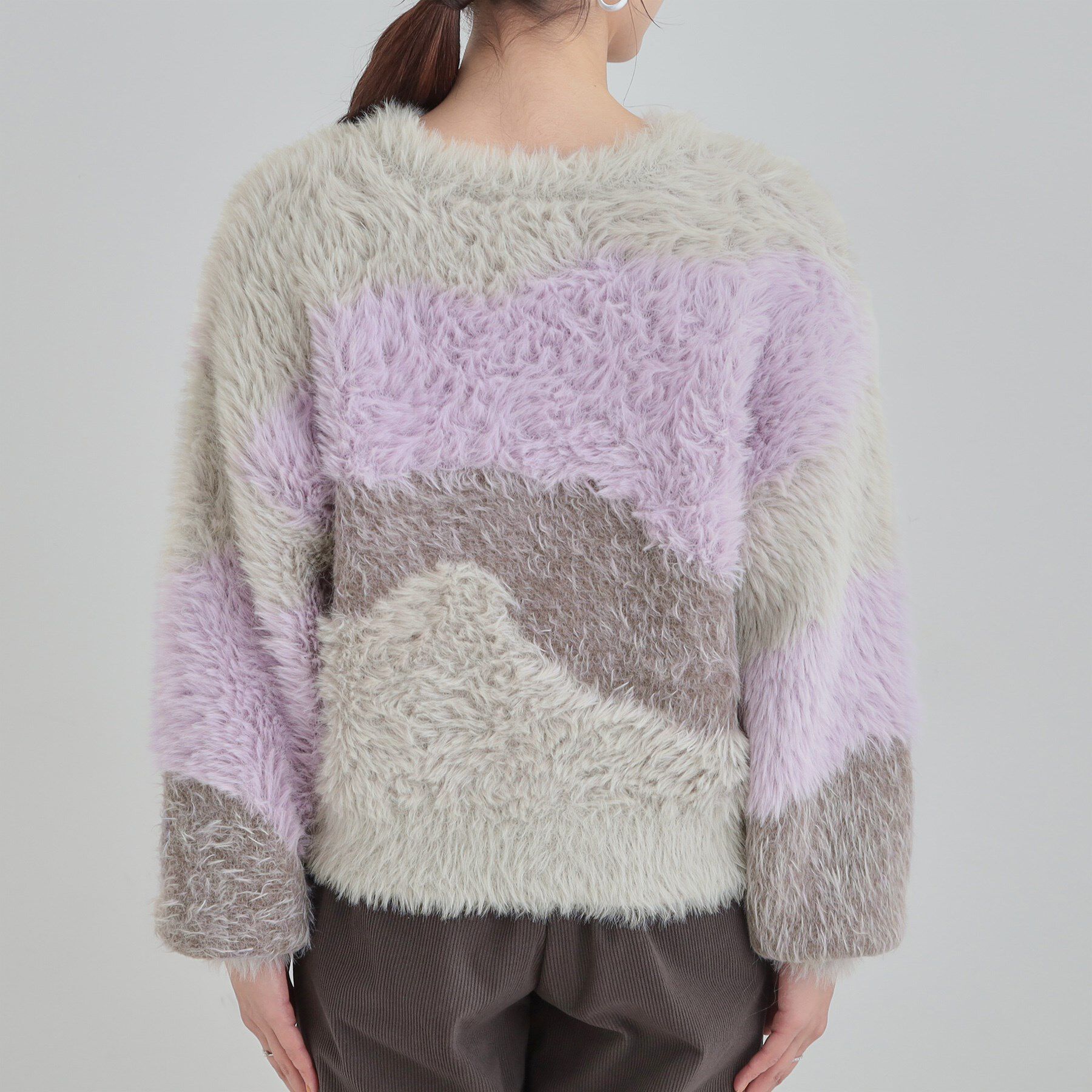 SHOO･LA･RUE「【選べる4柄】ふわふわ ロングフェザーニット」|ニット・セーター|