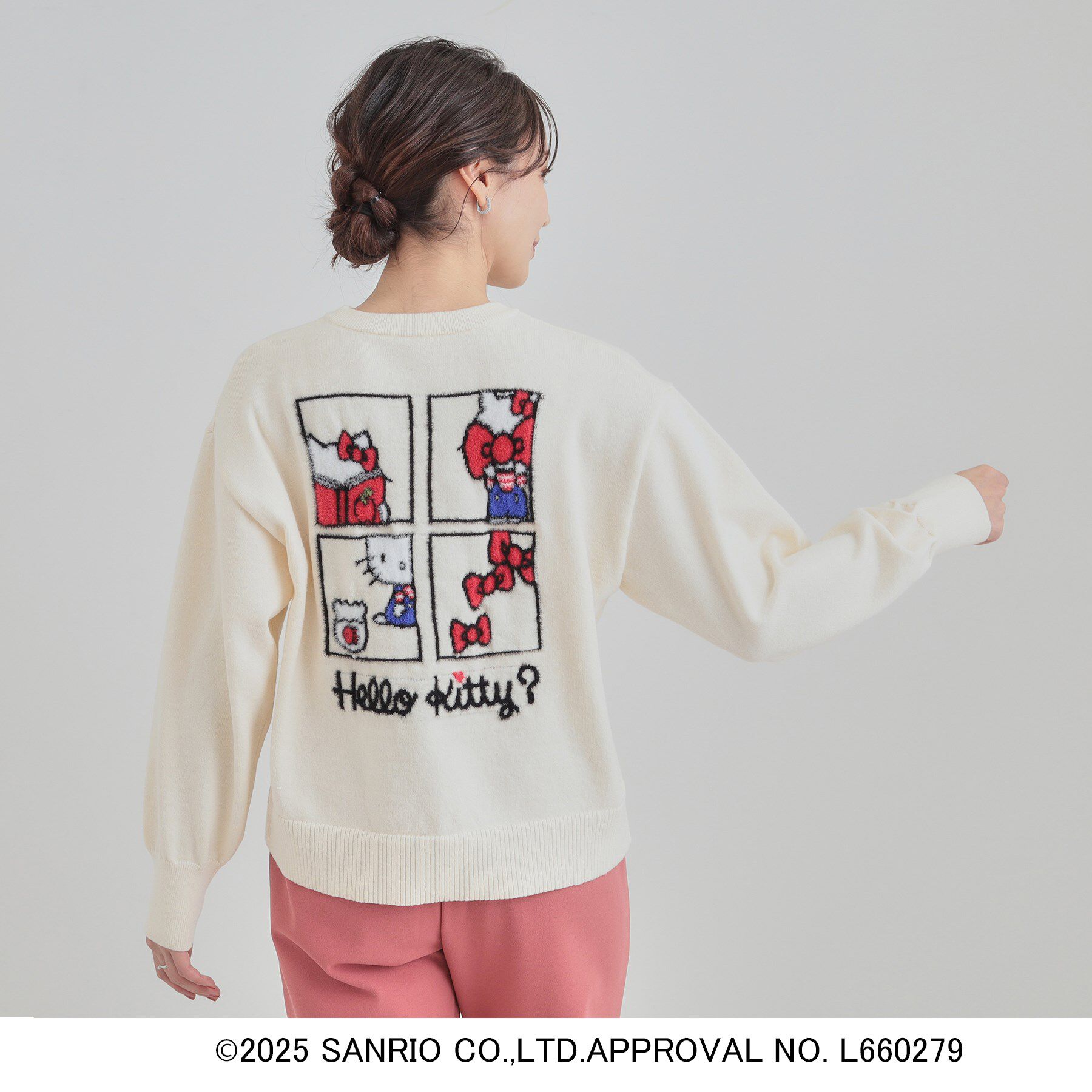 SHOO･LA･RUE「【HELLO KITTY コラボ】選べる6柄 スウェットライクニット」|ニット・セーター|