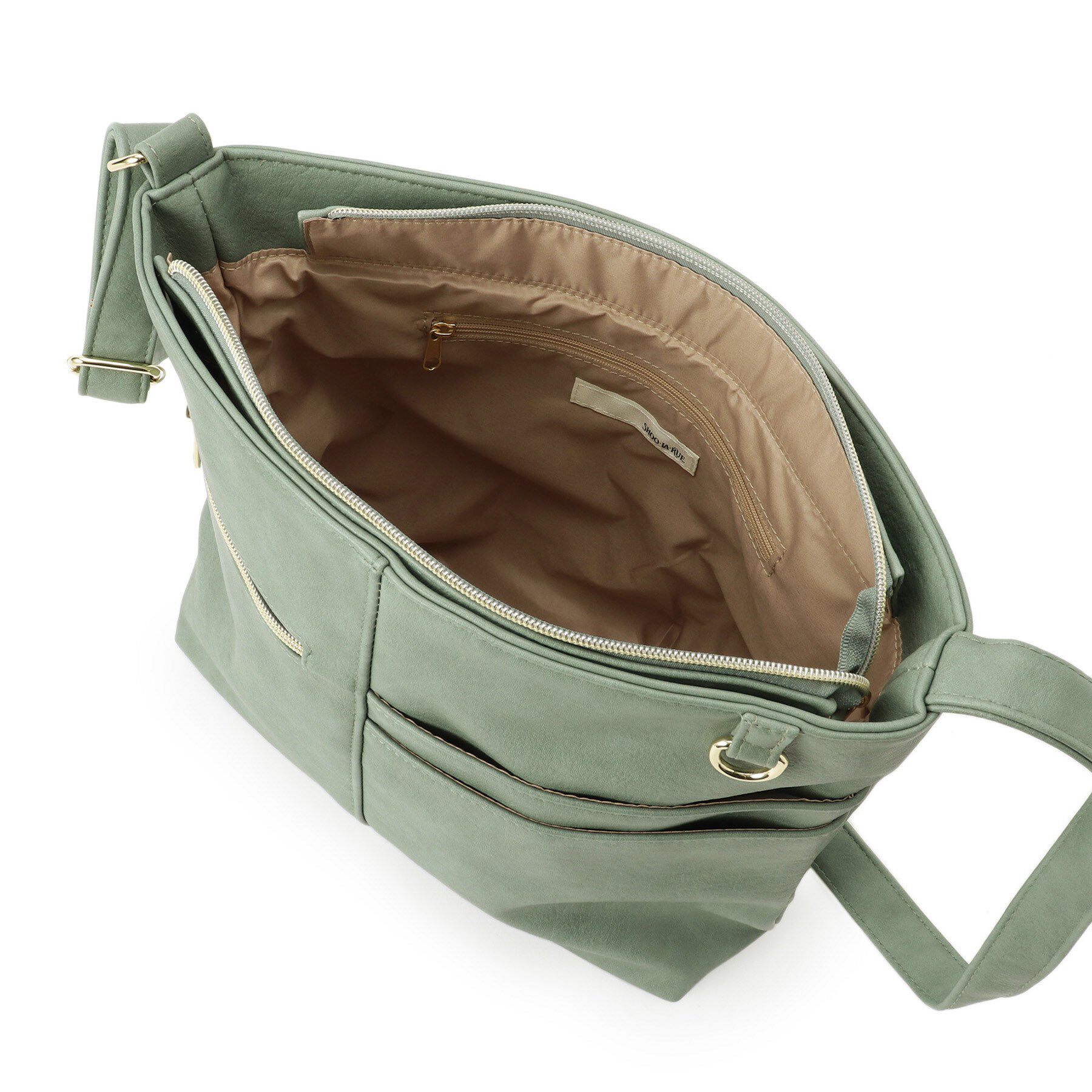 SHOO･LA･RUE「【8ポケット】フロント切替 ショルダーバッグ」|ショルダー・メッセンジャー|