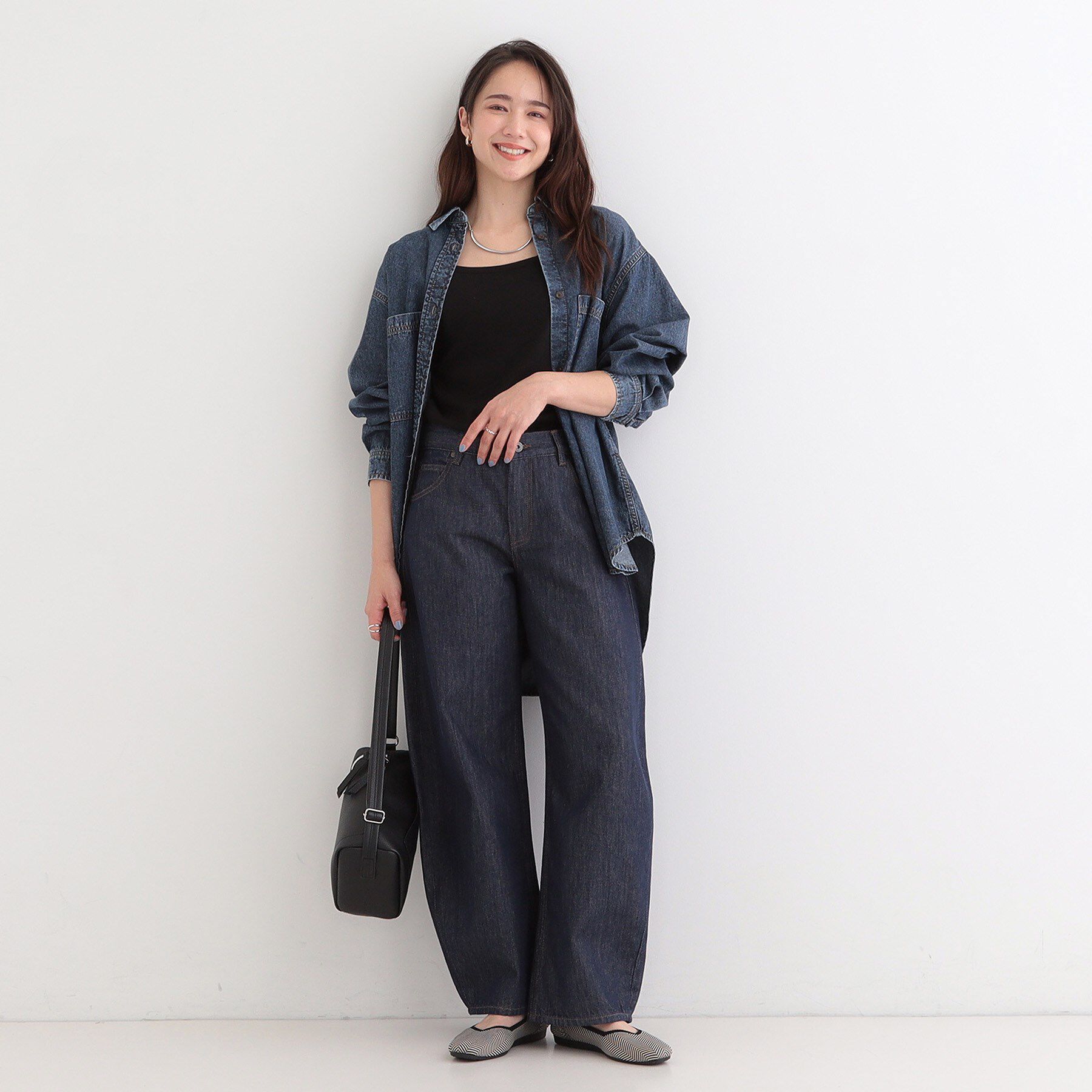 SHOO･LA･RUE「【SHOO・LA・RUE DENIM】1本でこなれシルエットに カーブデニムパンツ」|デニム|