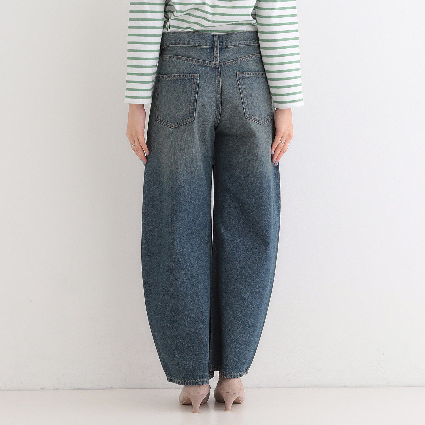 SHOO･LA･RUE「【SHOO・LA・RUE DENIM】1本でこなれシルエットに カーブデニムパンツ」|デニム|