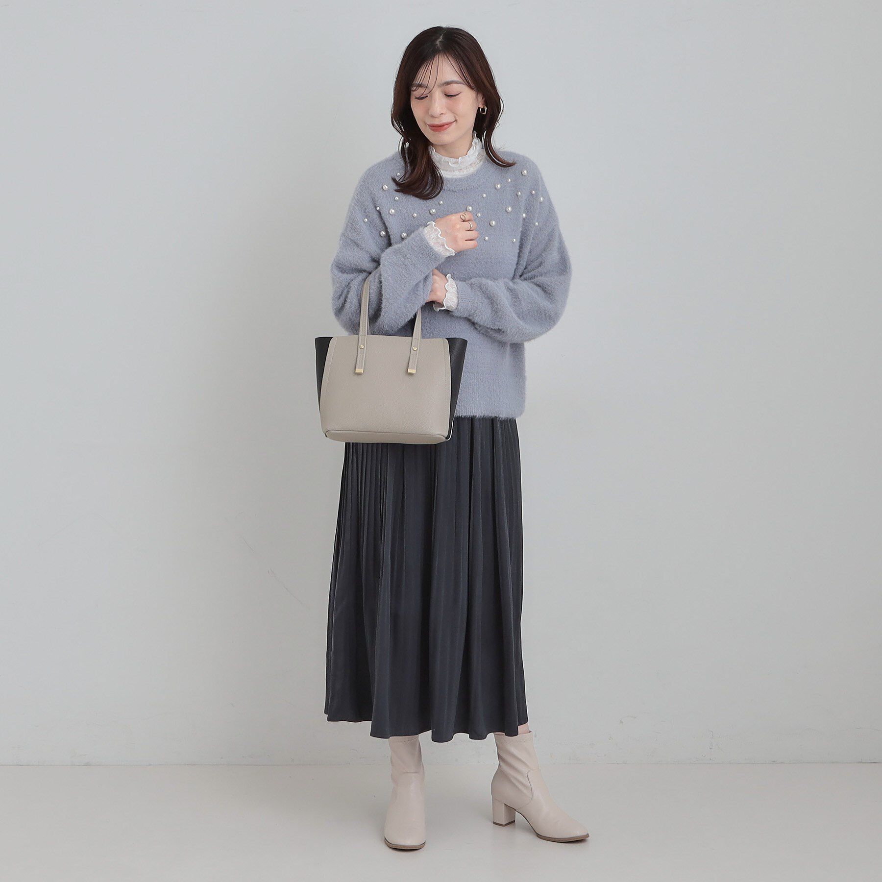 SHOO･LA･RUE「【軽量/2WAY】コーデのアクセントになる　配色トートバッグ」|トートバッグ|