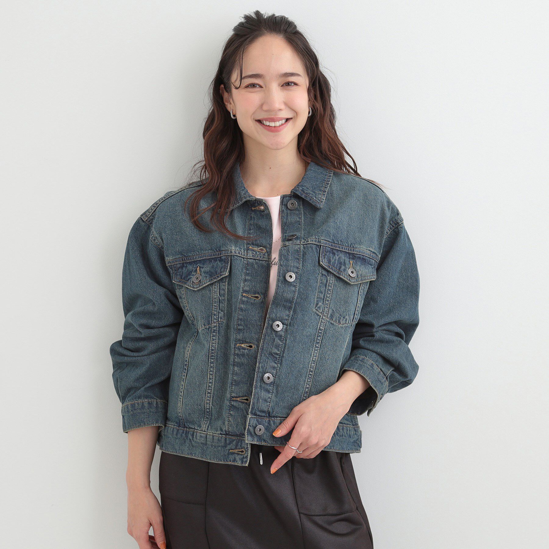 SHOO･LA･RUE「【SHOO・LA・RUE DENIM】羽織るだけでこなれる　オーバーサイズデニムジャケット」|デニムジャケット|