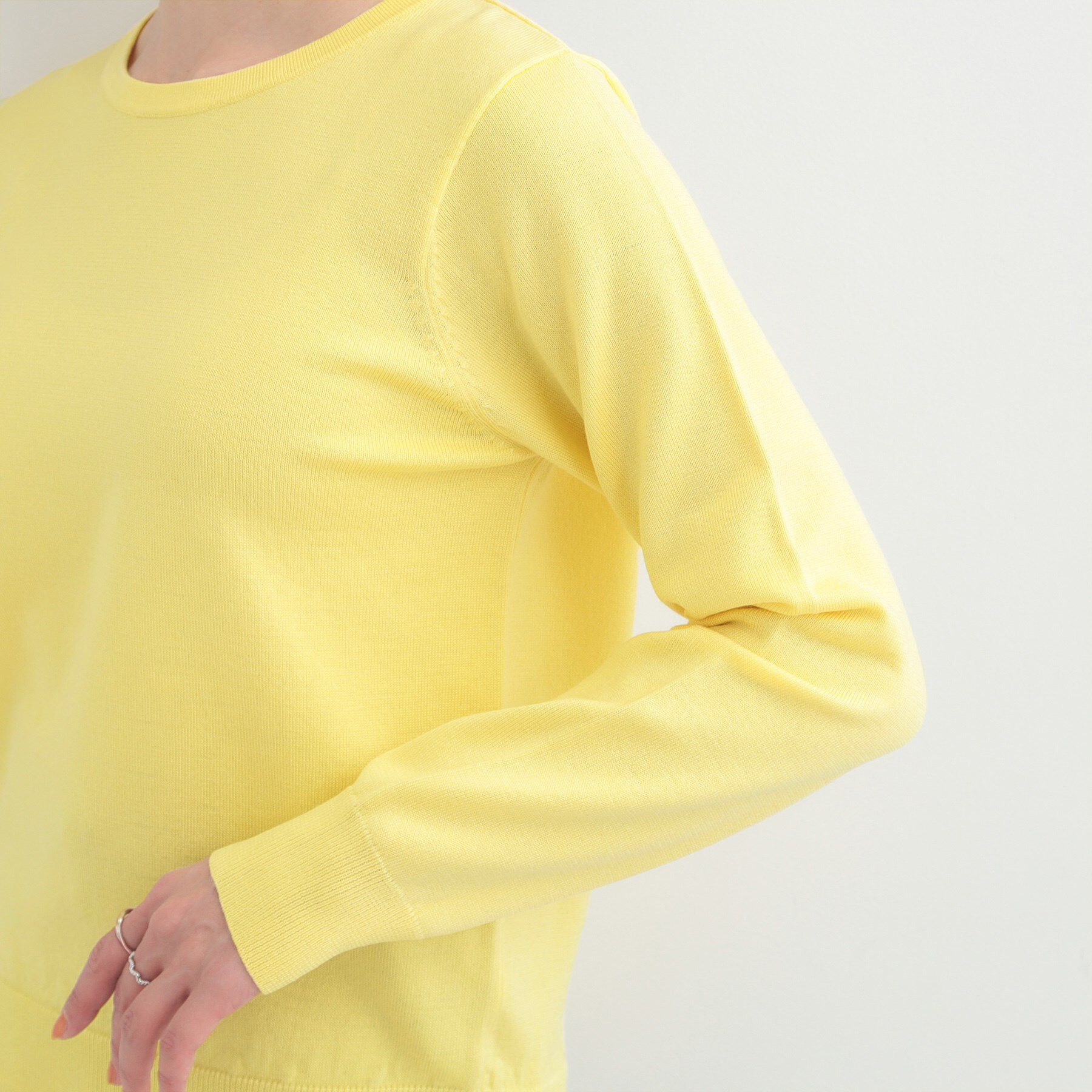 SHOO･LA･RUE「【洗濯機可/S-LL/アンサンブル可】結局、シンプル クルーネックニット」|ニット・セーター|