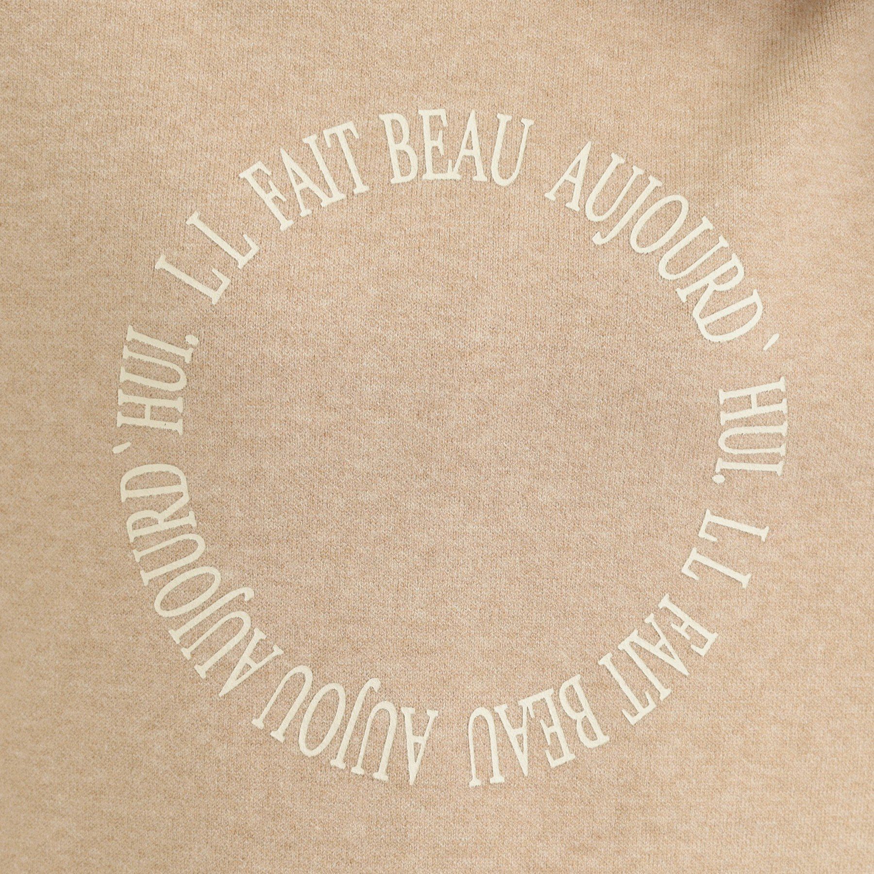 SHOO･LA･RUE「【洗濯機可/S-LL】もちもちタッチで柔らかい肌触り スウェットライクロゴニット」|ニット・セーター|