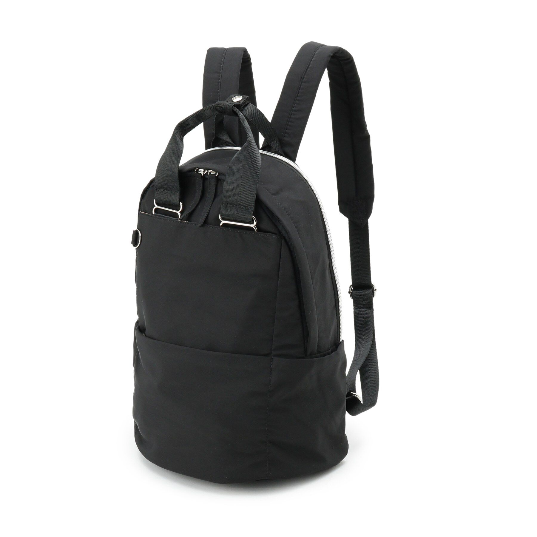 SHOO･LA･RUE「【撥水/9ポケット】コロンとしたフォルムが愛らしい キャリーオン ラウンドリュック」|リュック|