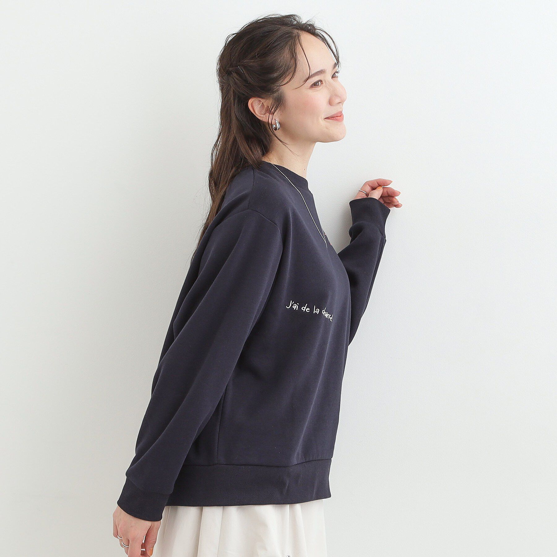 SHOO･LA･RUE「【洗濯機可】小さめ刺繍で大人見え アソート裏起毛スウェット」|パーカー|