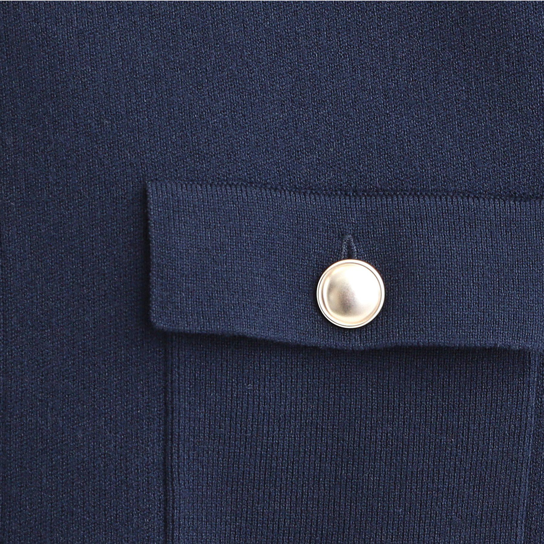 SHOO･LA･RUE「【洗濯機可/S-LL】金ボタンが華やかさを演出 ニットカーディガン」|カーディガン|