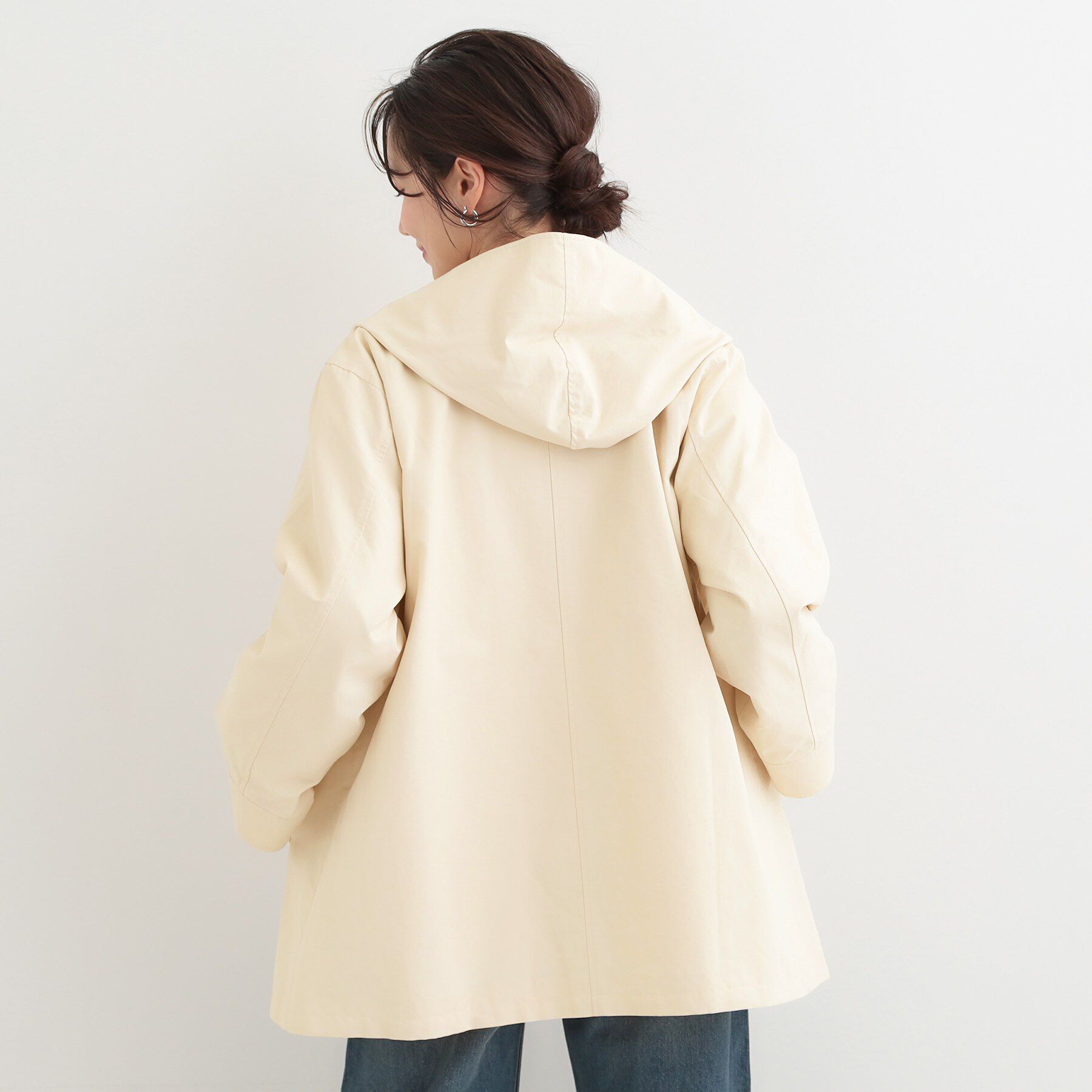 SHOO･LA･RUE「【防花粉/洗濯機可/S-LL】ゆったり着られる 大人のテントフーディージャケット」|その他|