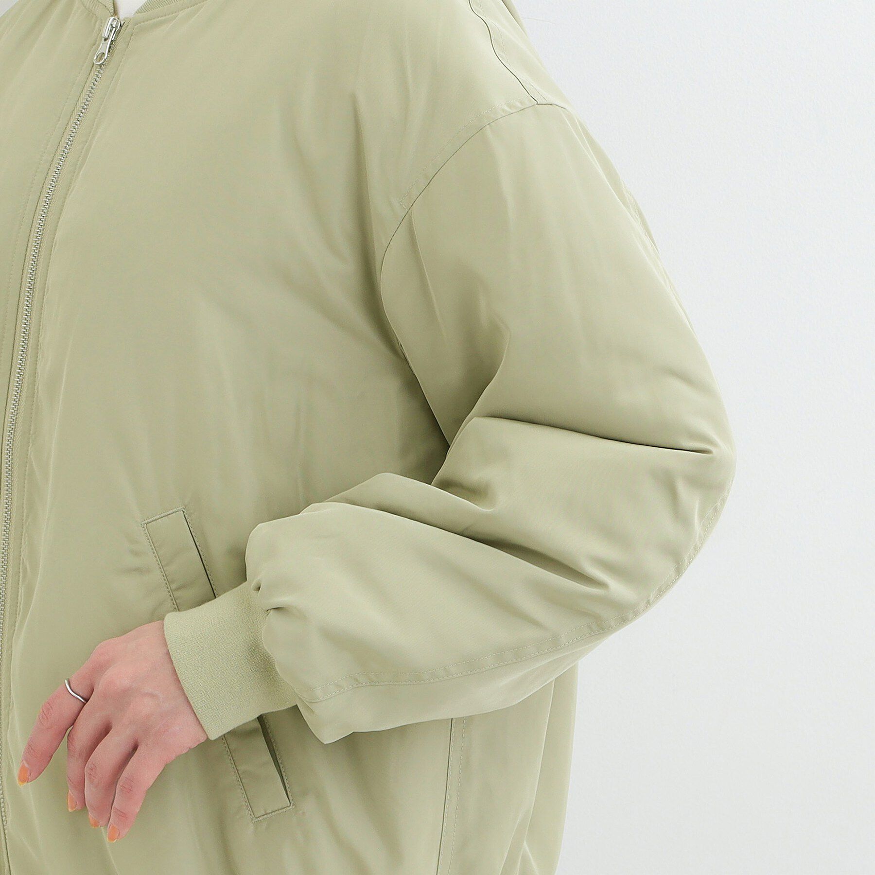 SHOO･LA･RUE「【S-LL】大人も取り入れやすい BIGシルエット MA－1ブルゾン」|ブルゾン・スタジャン|