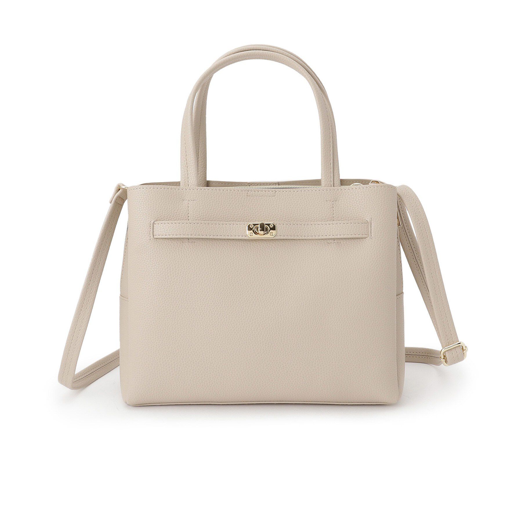 SHOO･LA･RUE「【2WAY】上品きれい 金具ベルトトートバッグ」|トートバッグ|