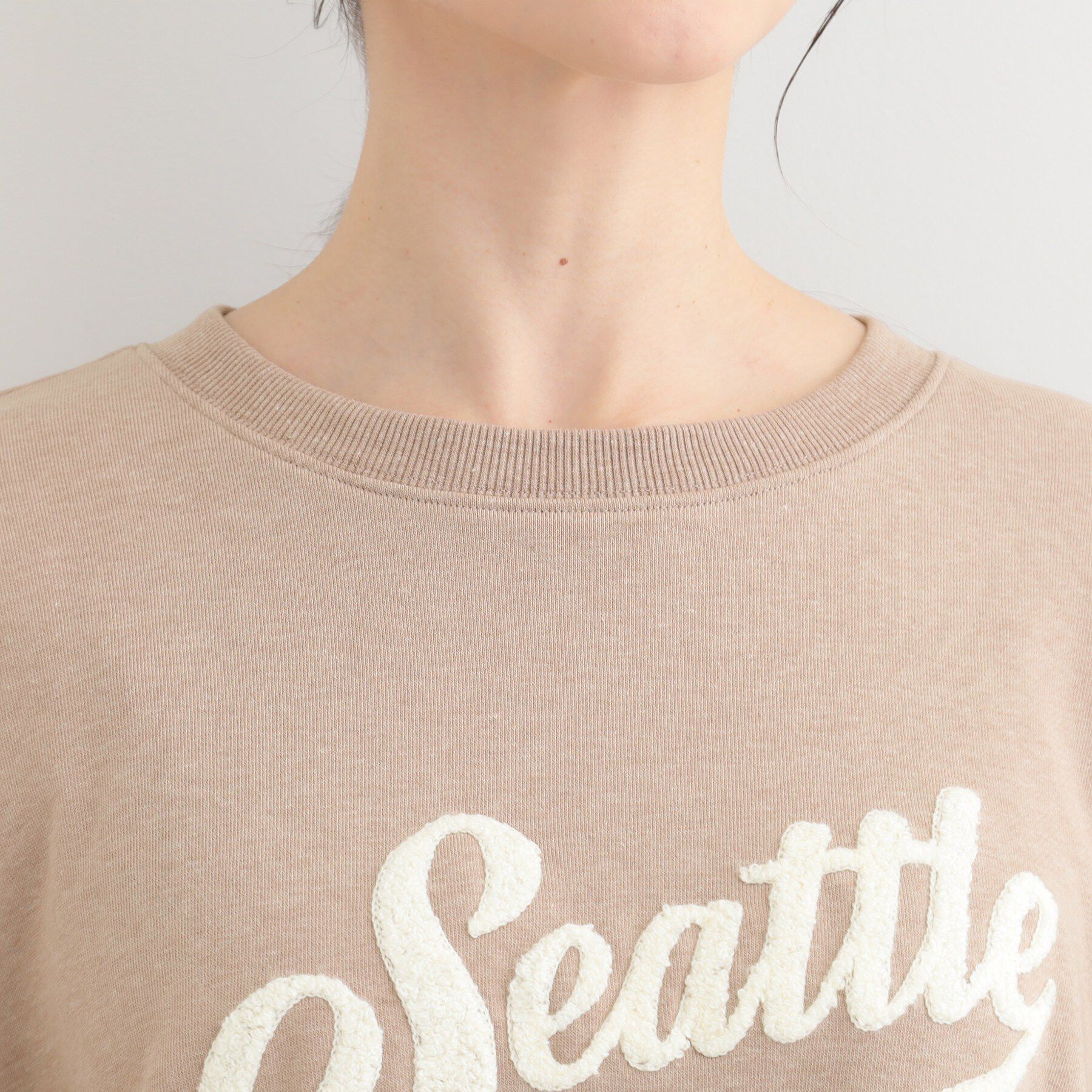 SHOO･LA･RUE「【洗濯機可/S-LL】コーデの主役になる ロゴアソート 裏毛スウェット」|パーカー|