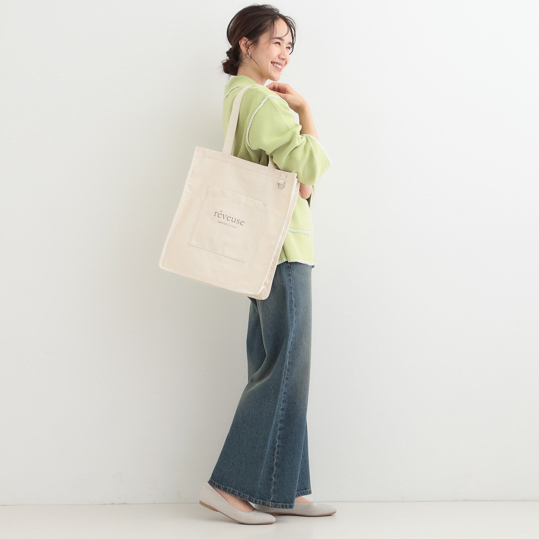 SHOO･LA･RUE「推し活もできるハンプトート【うちわが入る】」|トートバッグ|