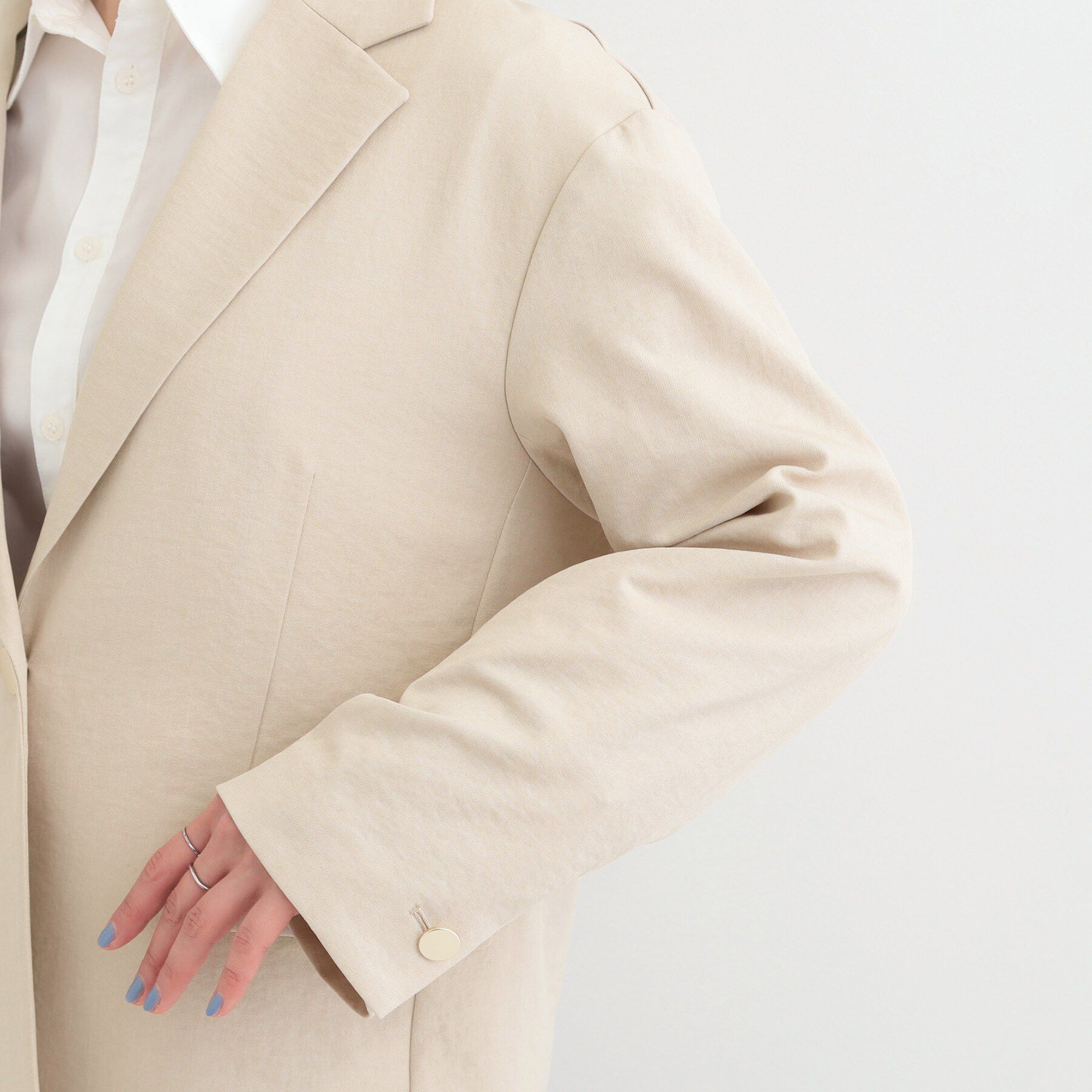 SHOO･LA･RUE「【S-LL/セットアップ可/イージーケア/UV】オンにもオフにも 軽やかシングルジャケット」|テーラードジャケット|