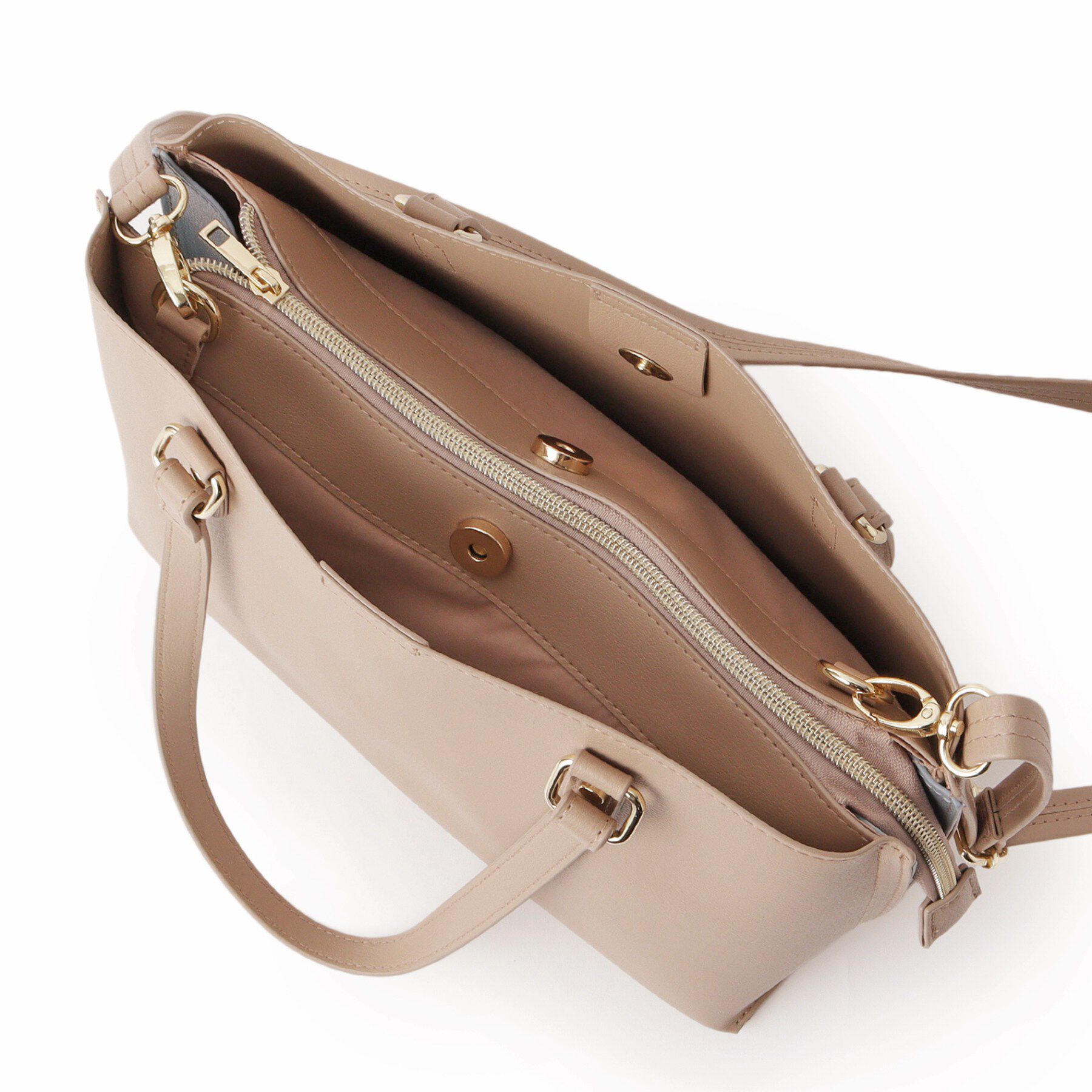 SHOO･LA･RUE「【2WAY】さりげないサイド配色がポイント きれいめトートバッグ」|トートバッグ|