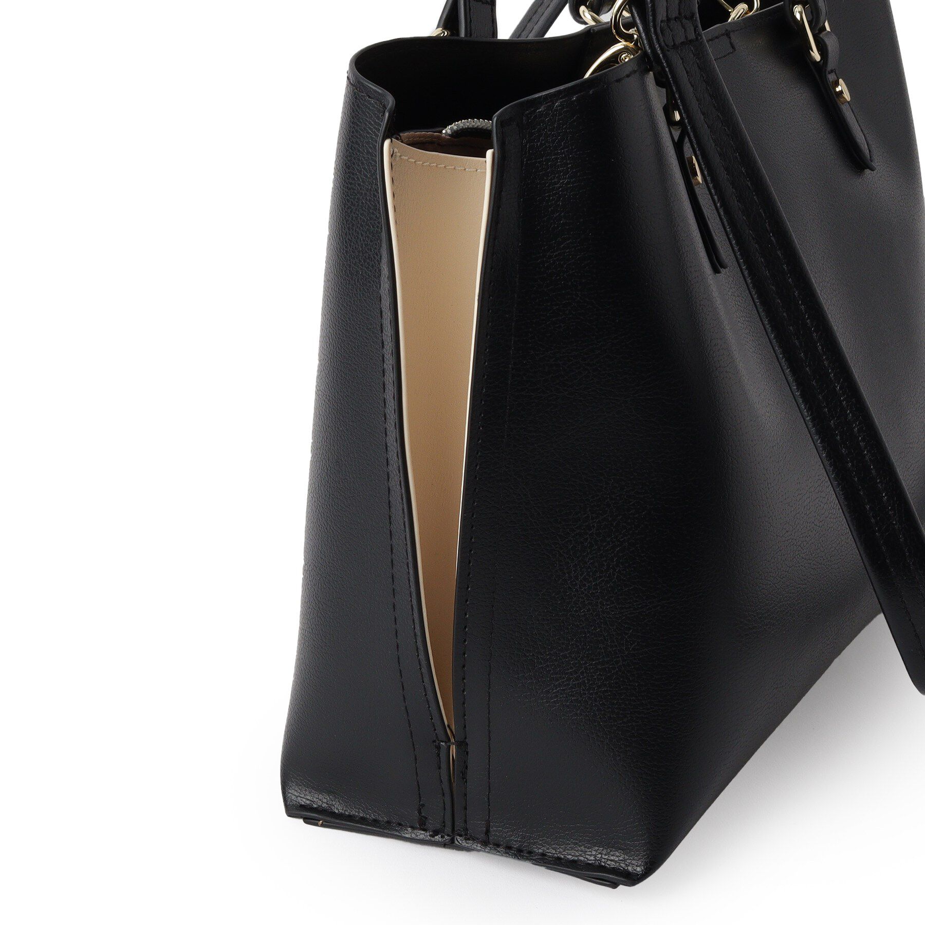 SHOO･LA･RUE「【2WAY】さりげないサイド配色がポイント きれいめトートバッグ」|トートバッグ|