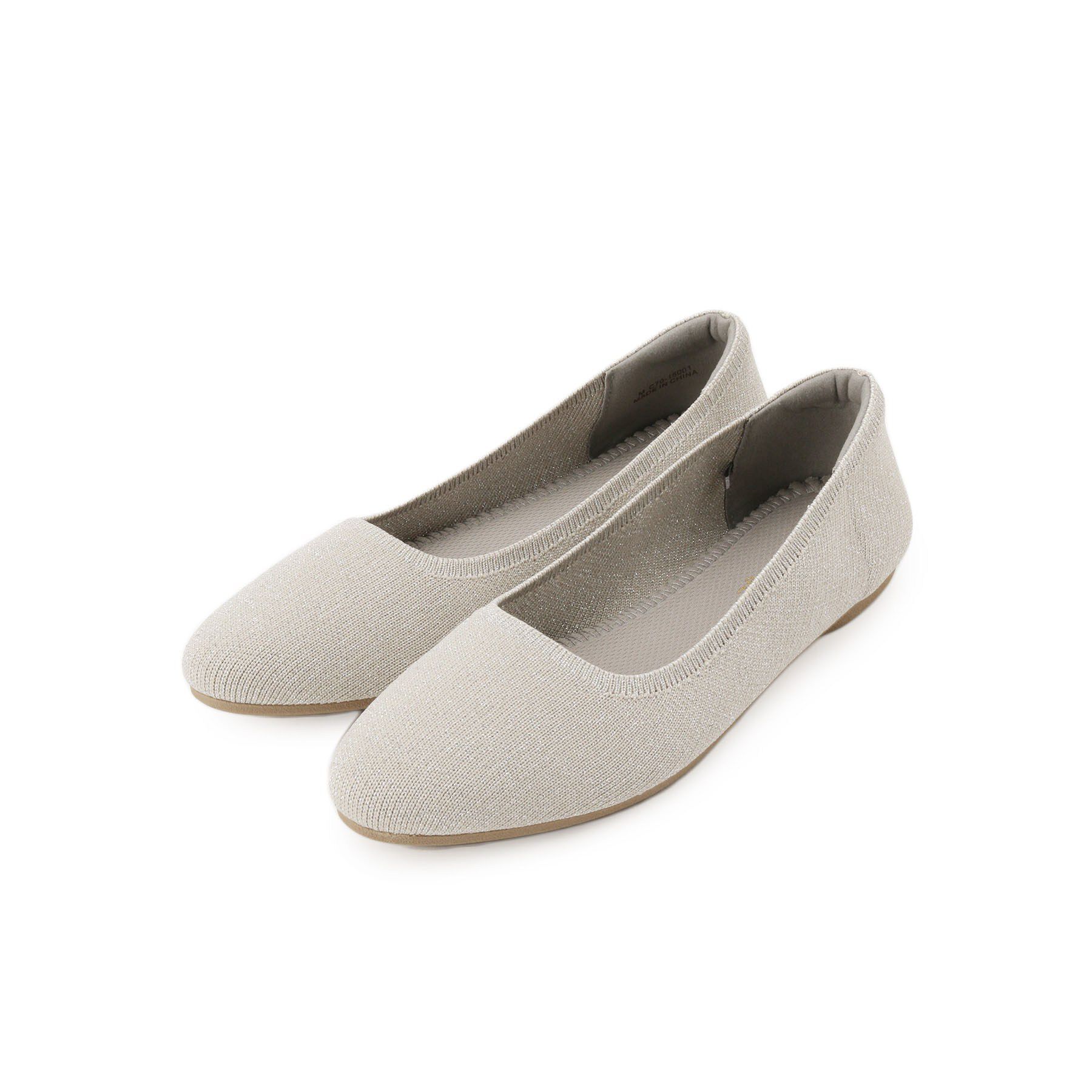 SHOO･LA･RUE「【NEW/22.5㎝-24.5㎝】洗えてサラサラ ニットパンプス」|パンプス|ライトベージュ(05