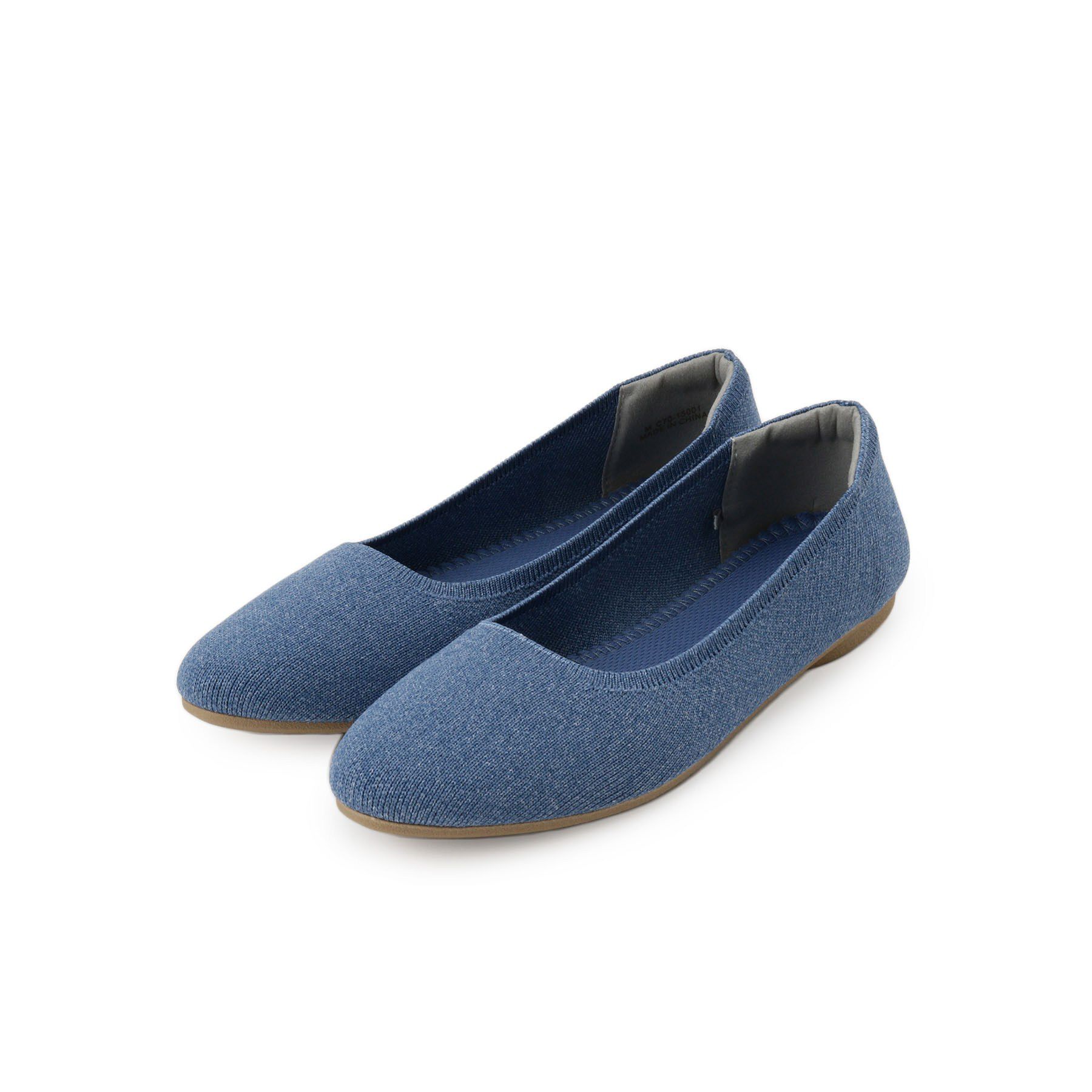 SHOO･LA･RUE「【NEW/22.5㎝-24.5㎝】洗えてサラサラ ニットパンプス」|パンプス|ブルー(092)