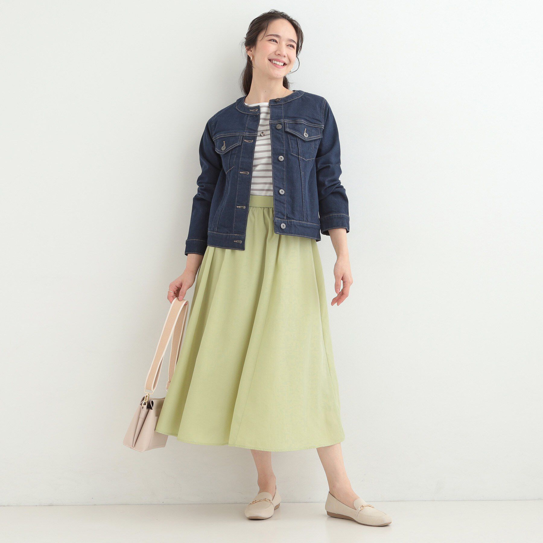 SHOO･LA･RUE「ふんわり女性らしさあふれる ギャザーフレアスカート」|スカート|