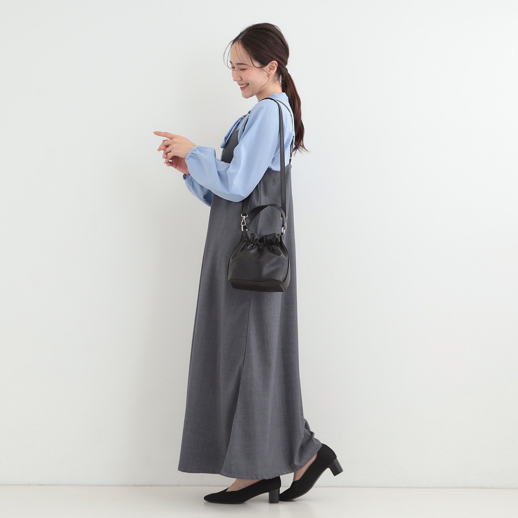 SHOO･LA･RUE「口元ギャザーミニショルダーバッグ」|ショルダー・メッセンジャー|