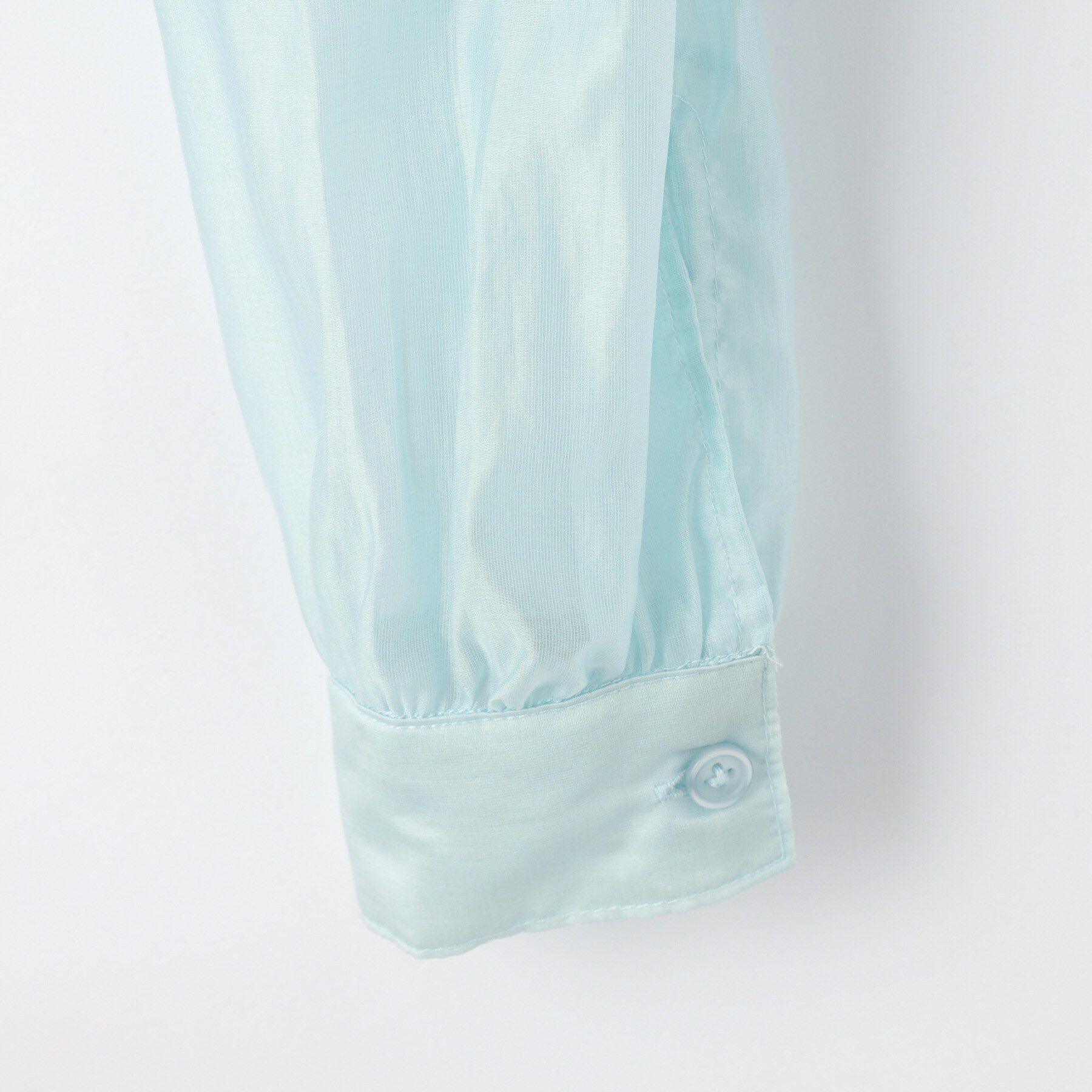 SHOO･LA･RUE「【130-150cm】クロップドシアーリボンシャツ」|シャツ・ブラウス|