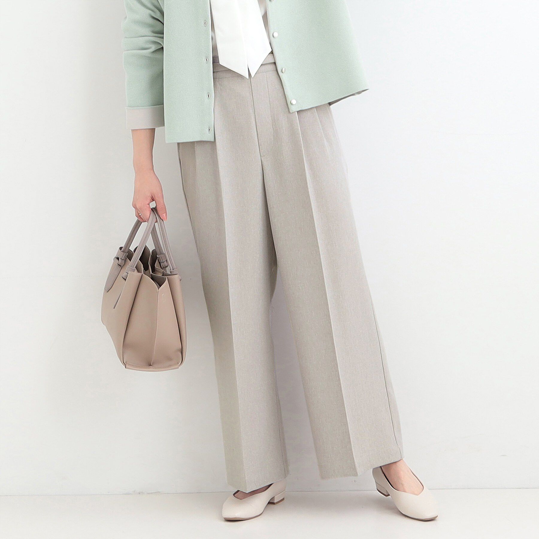 SHOO･LA･RUE「【2点セット/S-LL】着回し力も抜群　着るだけで決まる大人上品セットアップ」|スーツ|