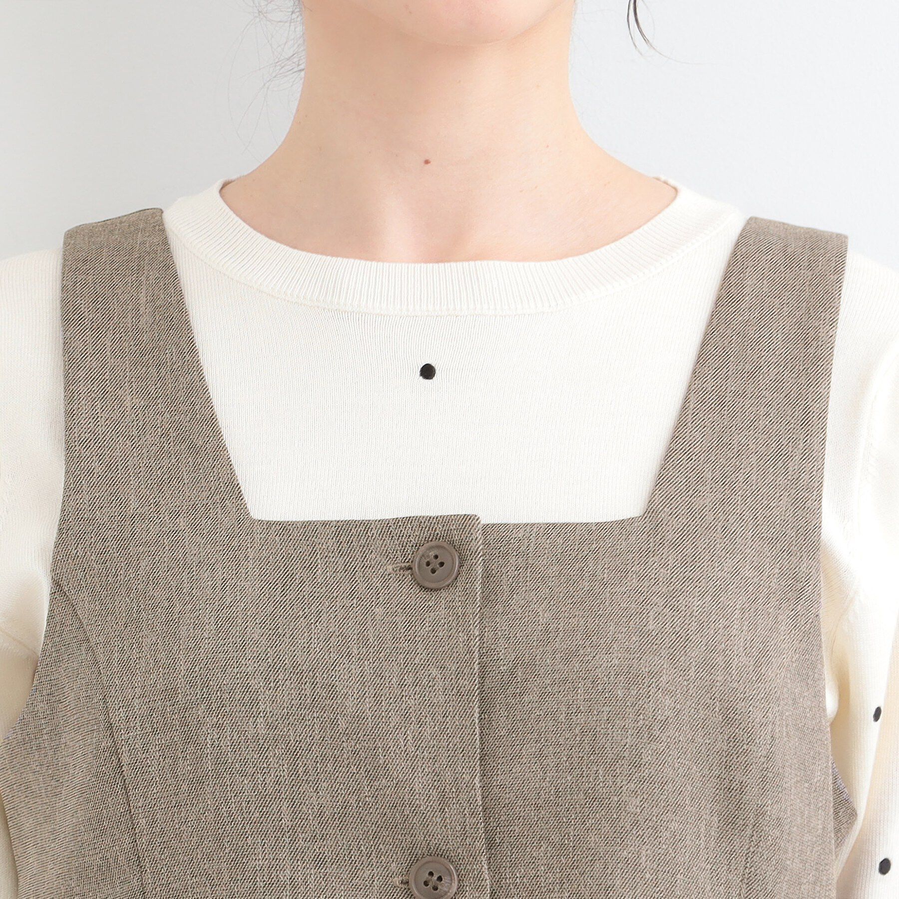 SHOO･LA･RUE「【2点セット/S-LL】着回し力も抜群　着るだけで決まる大人上品セットアップ」|スーツ|