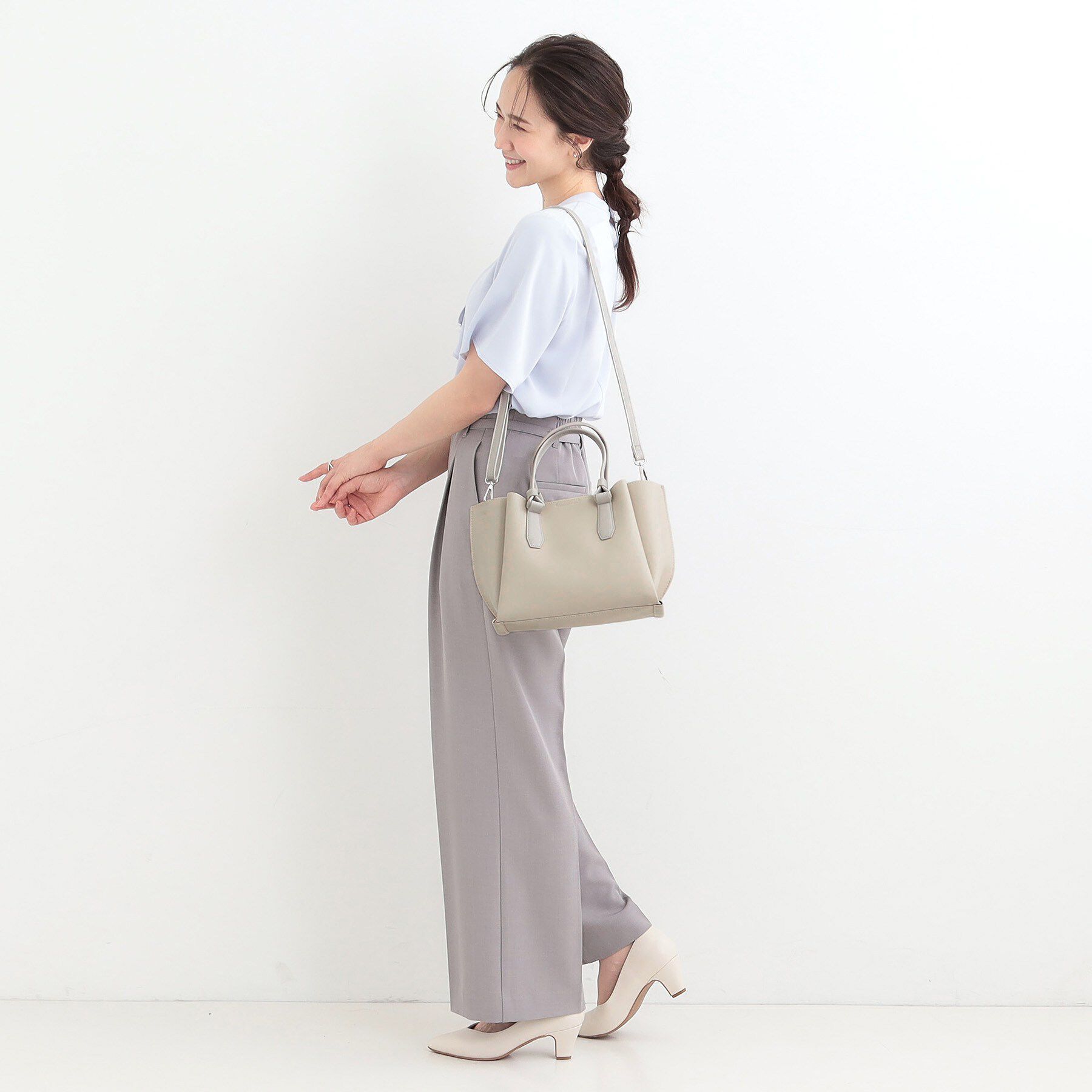 SHOO･LA･RUE「ハンドルカクシボトートバッグ」|トートバッグ|