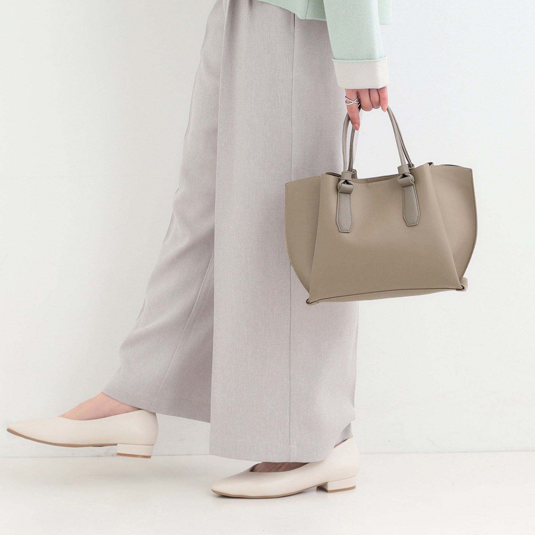 SHOO･LA･RUE「ハンドルカクシボトートバッグ」|トートバッグ|