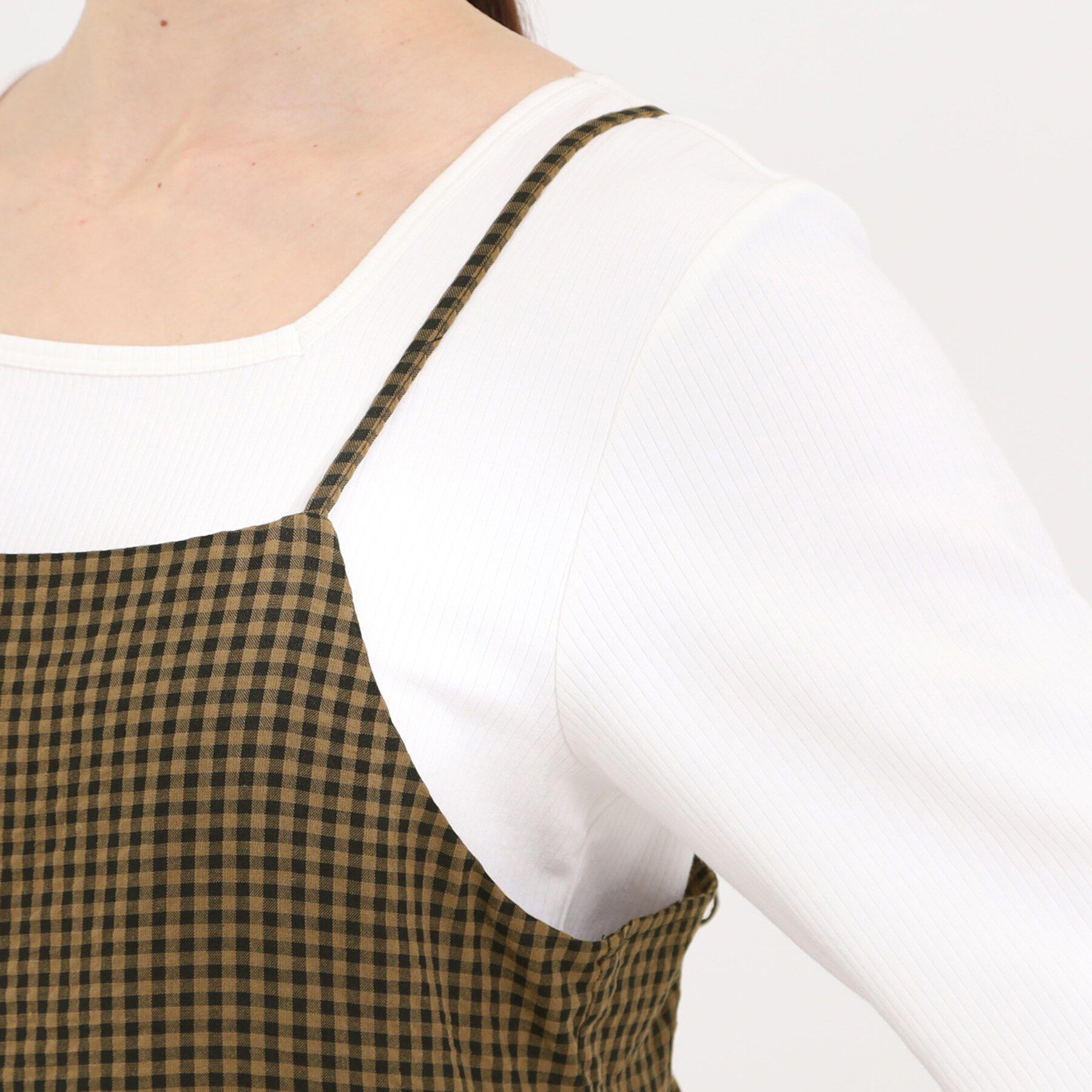 SHOO･LA･RUE「ギンガムチェック柄バルーンキャミ」|チュニック|