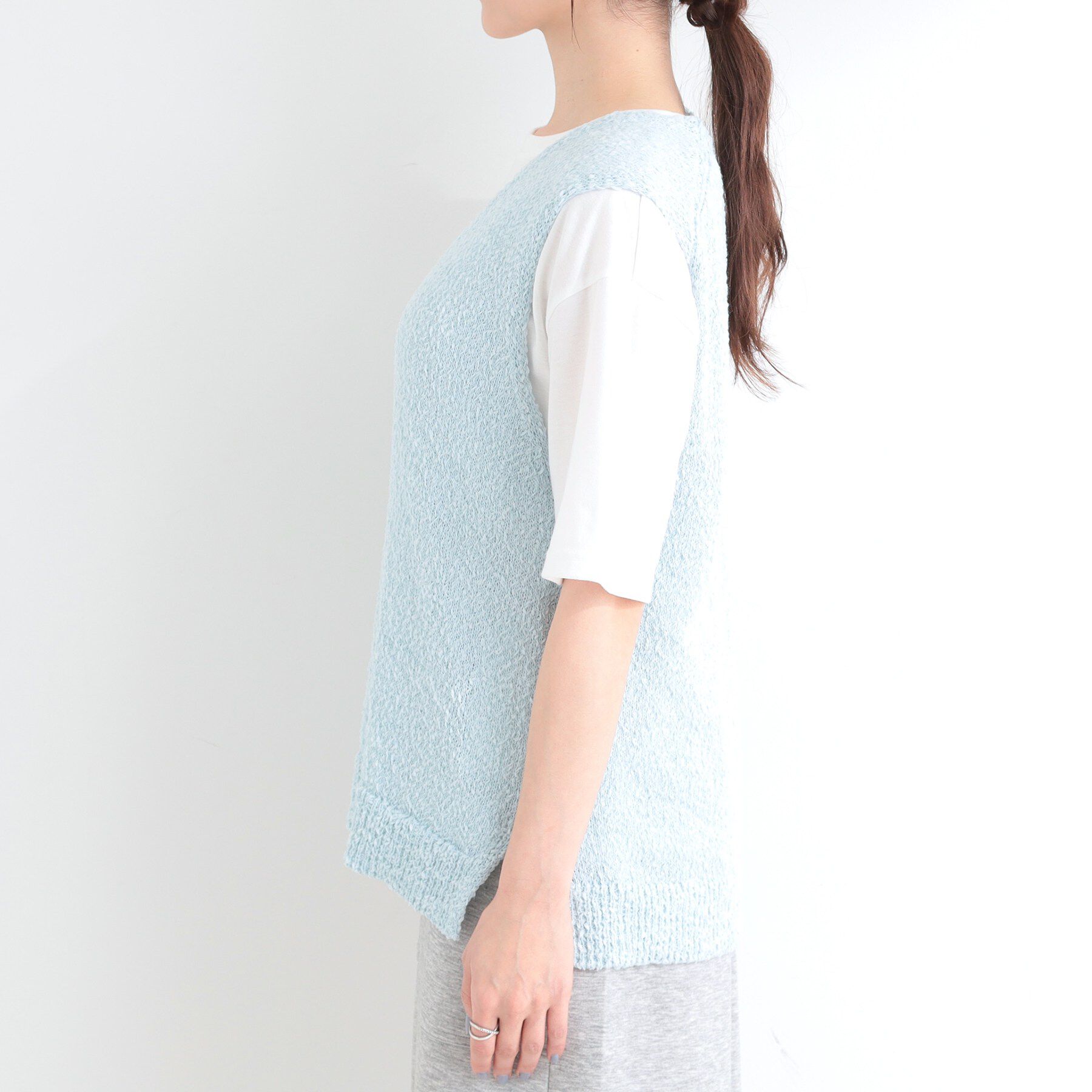 SHOO･LA･RUE「【2点セット】ニットベスト＆ロゴTシャツSET」|その他|