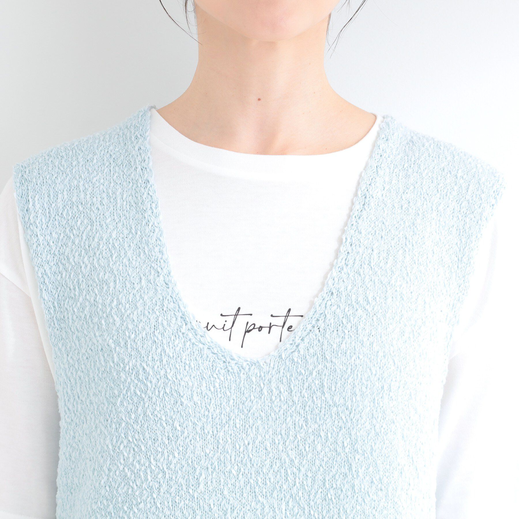 SHOO･LA･RUE「【2点セット】ニットベスト＆ロゴTシャツSET」|その他|